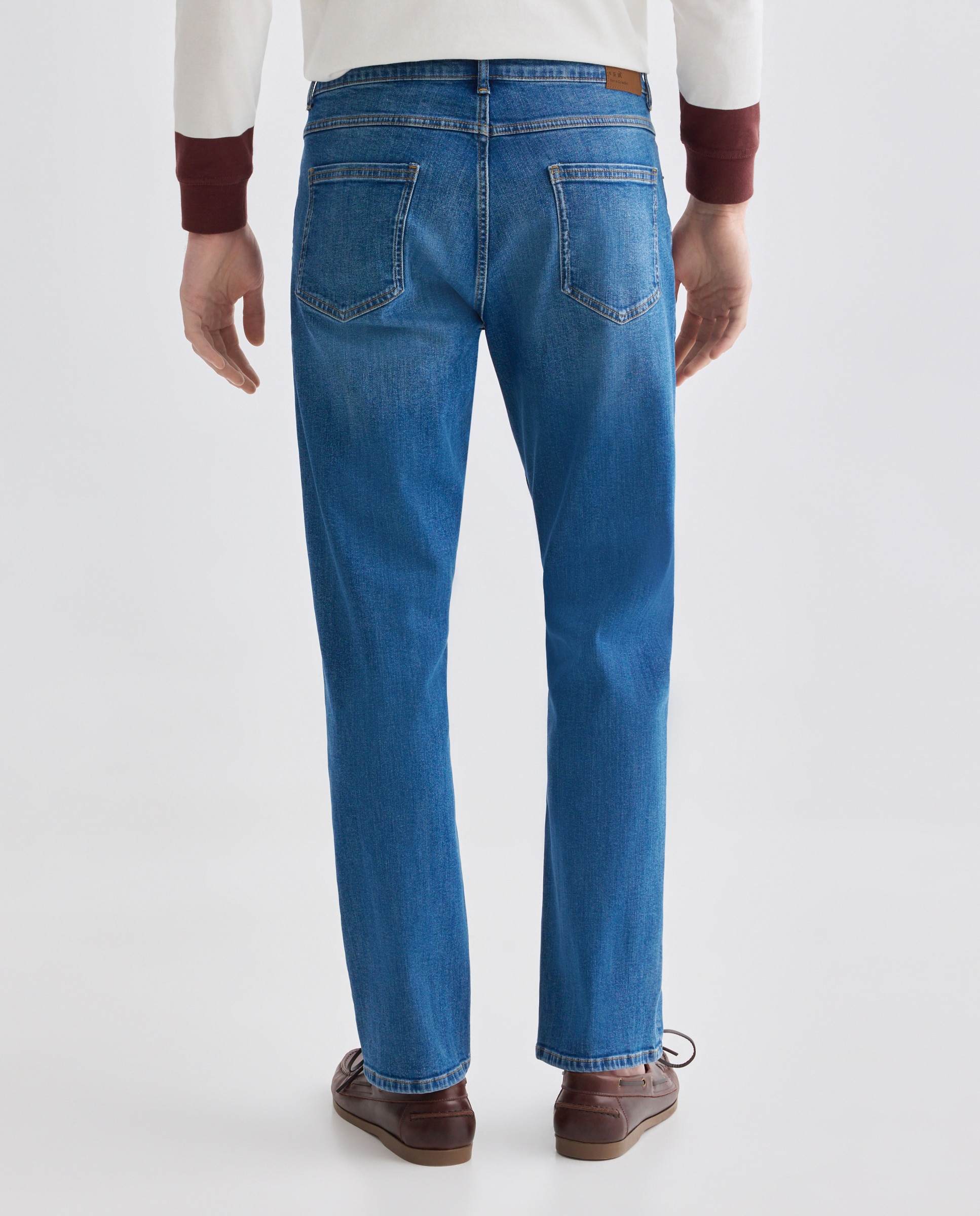 Pantalón vaquero hombre regular fit Azul pálido-3