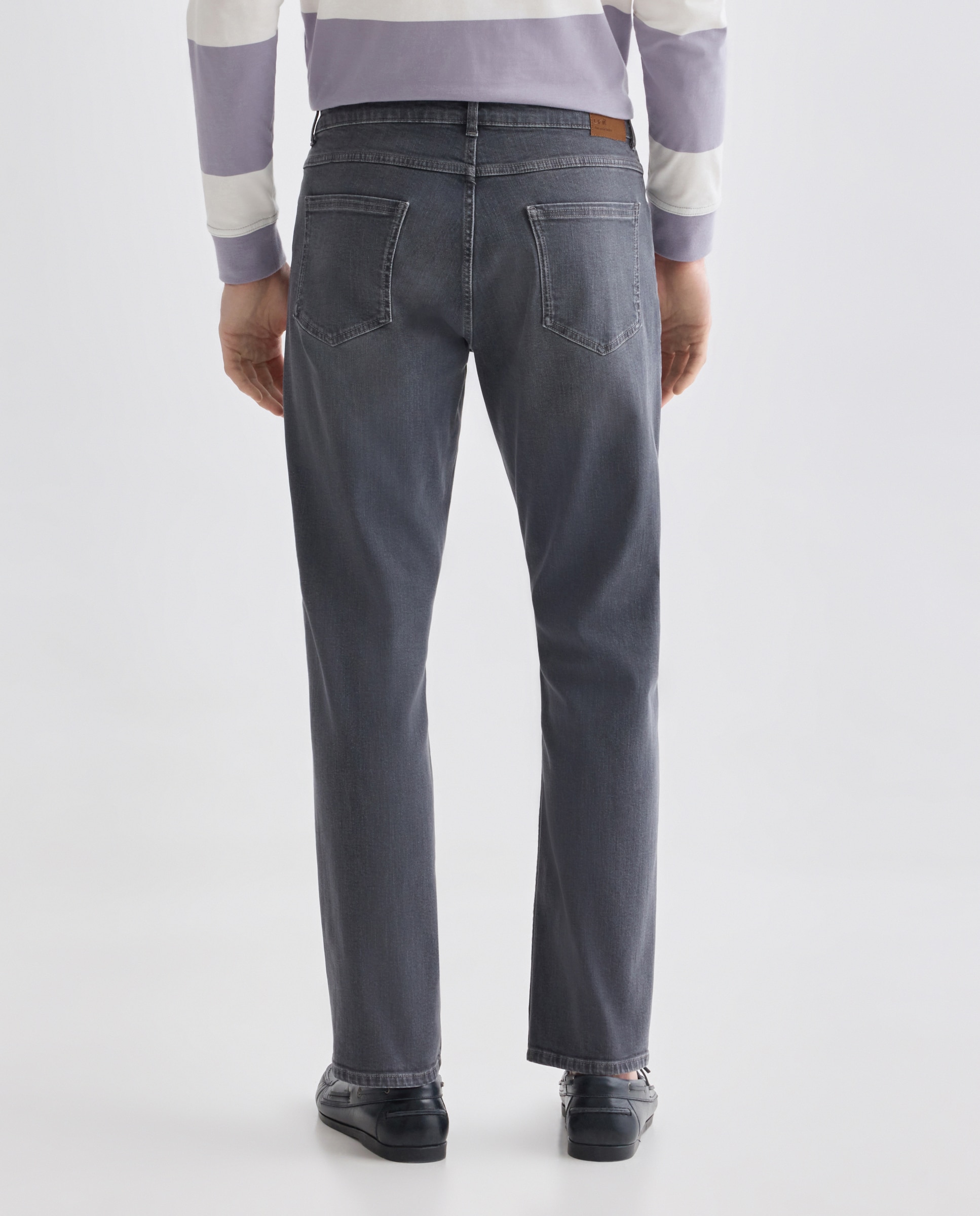 Pantalón vaquero hombre regular fit Gris-3