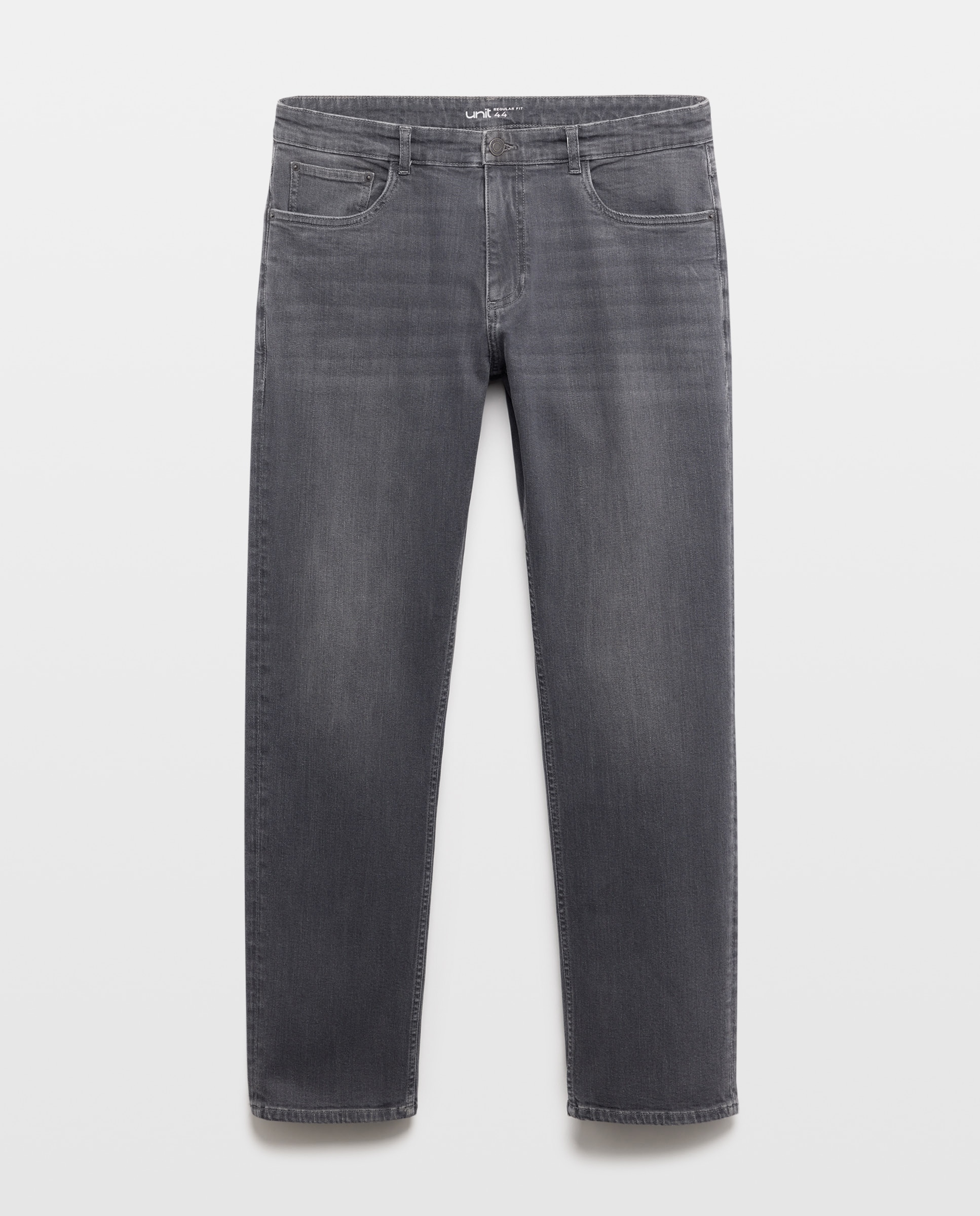 Pantalón vaquero hombre regular fit Gris-4