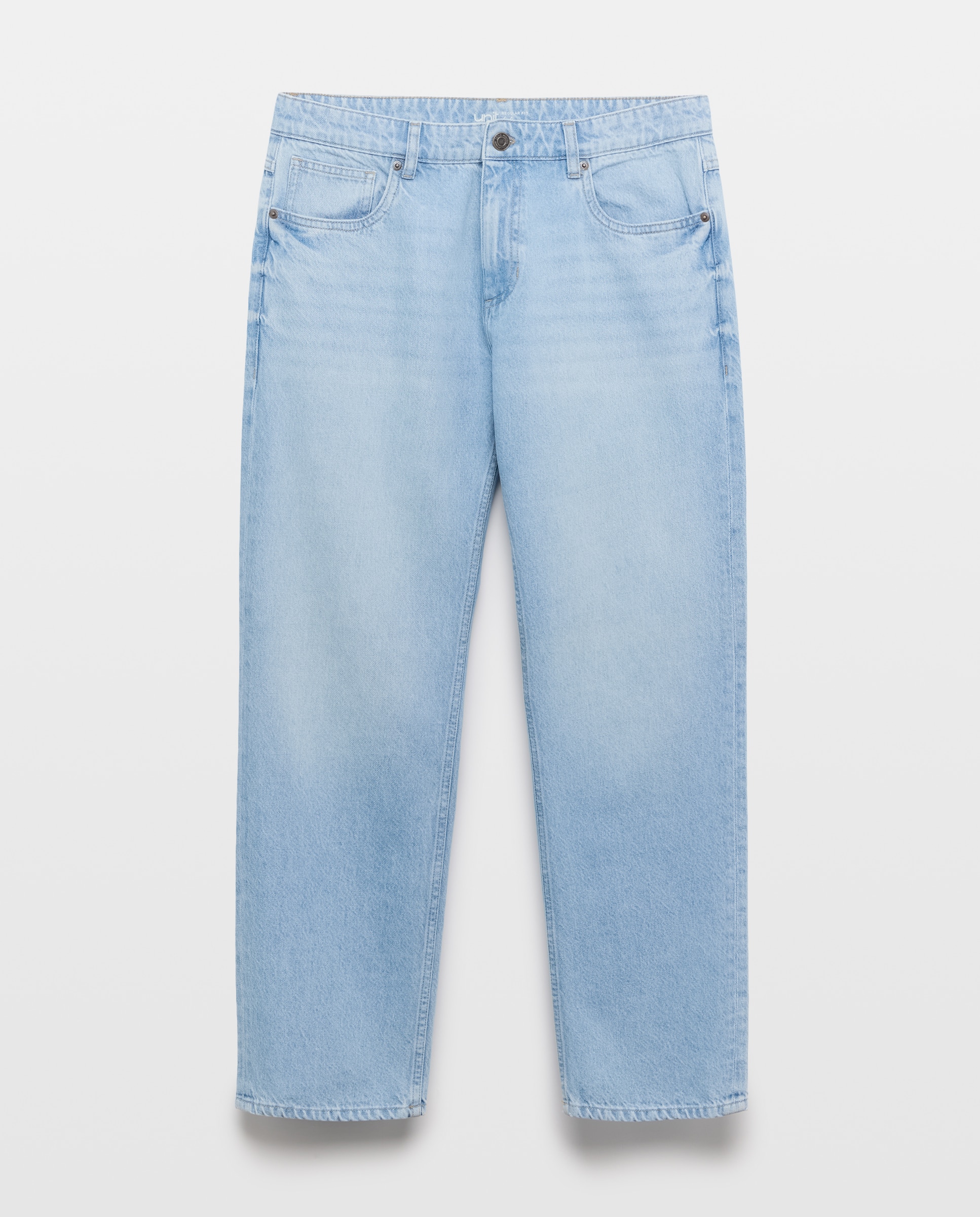 Pantalón vaquero hombre regular fit 100% algodón Cerúleo-4