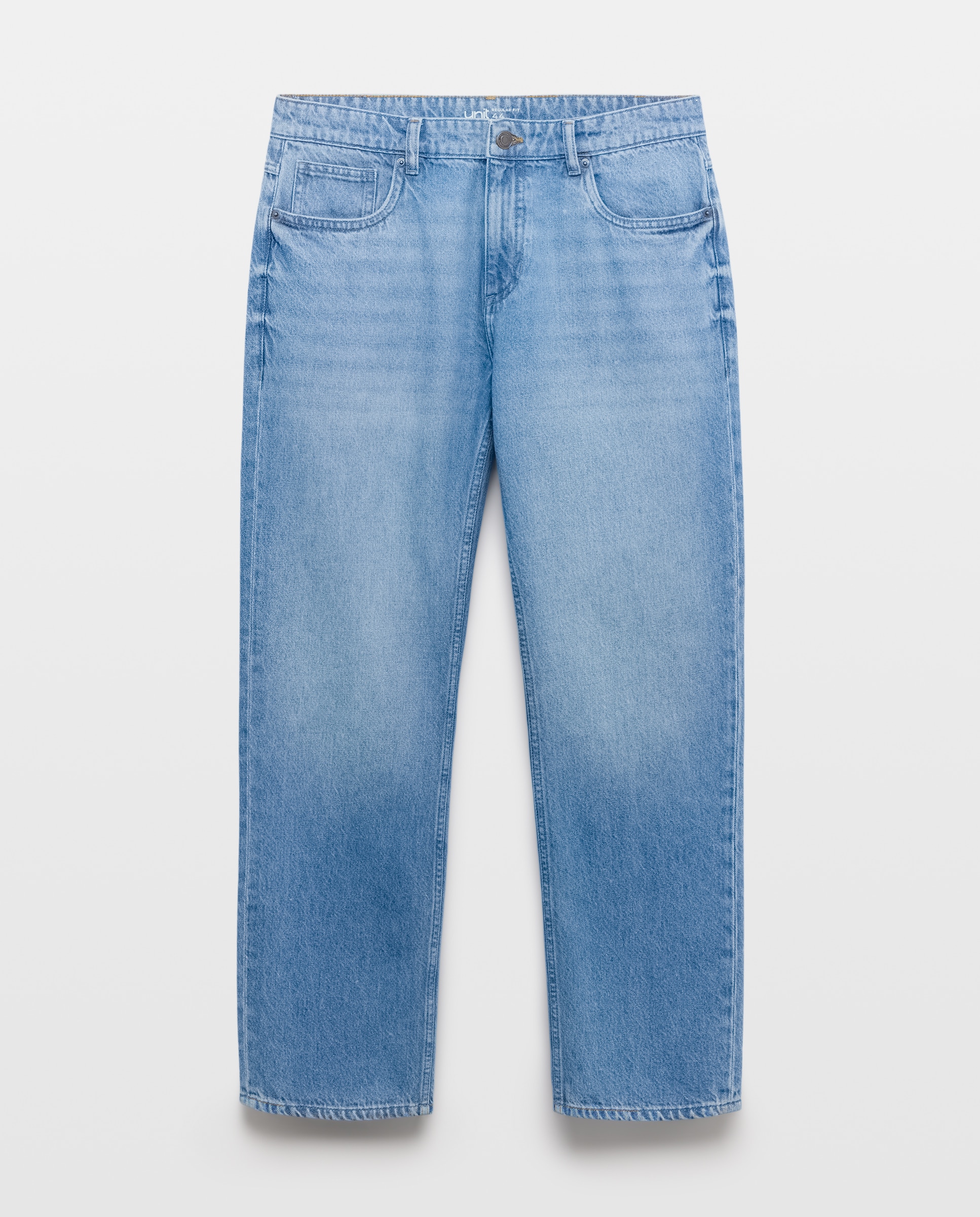 Pantalón vaquero hombre regular fit 100% algodón Azul pálido-4