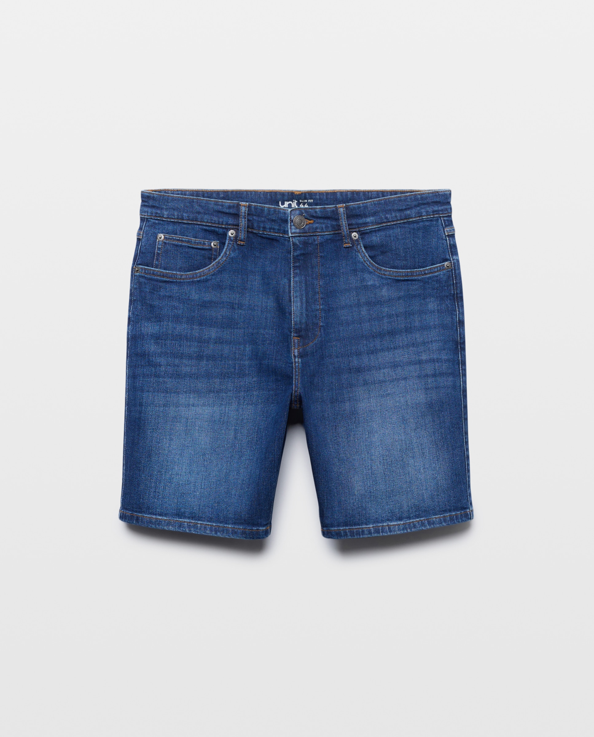 Bermuda hombre denim slim fit Azul Suave-4
