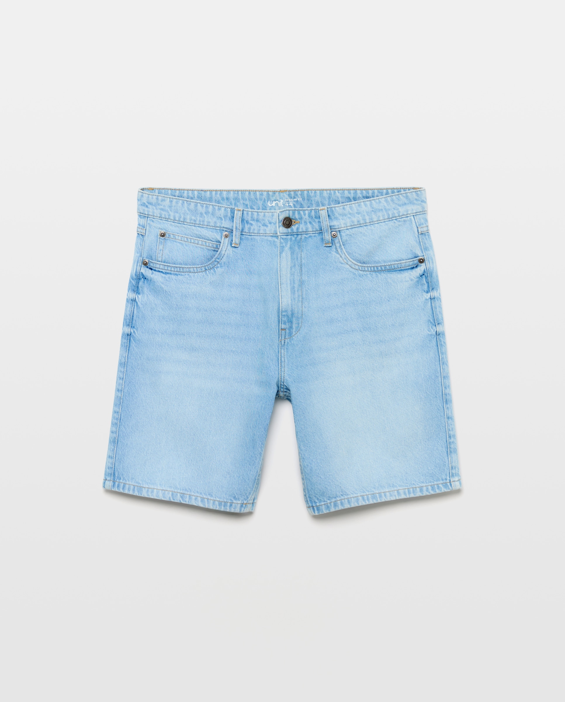 Bermuda hombre denim regular fit 490 Petróleo-4
