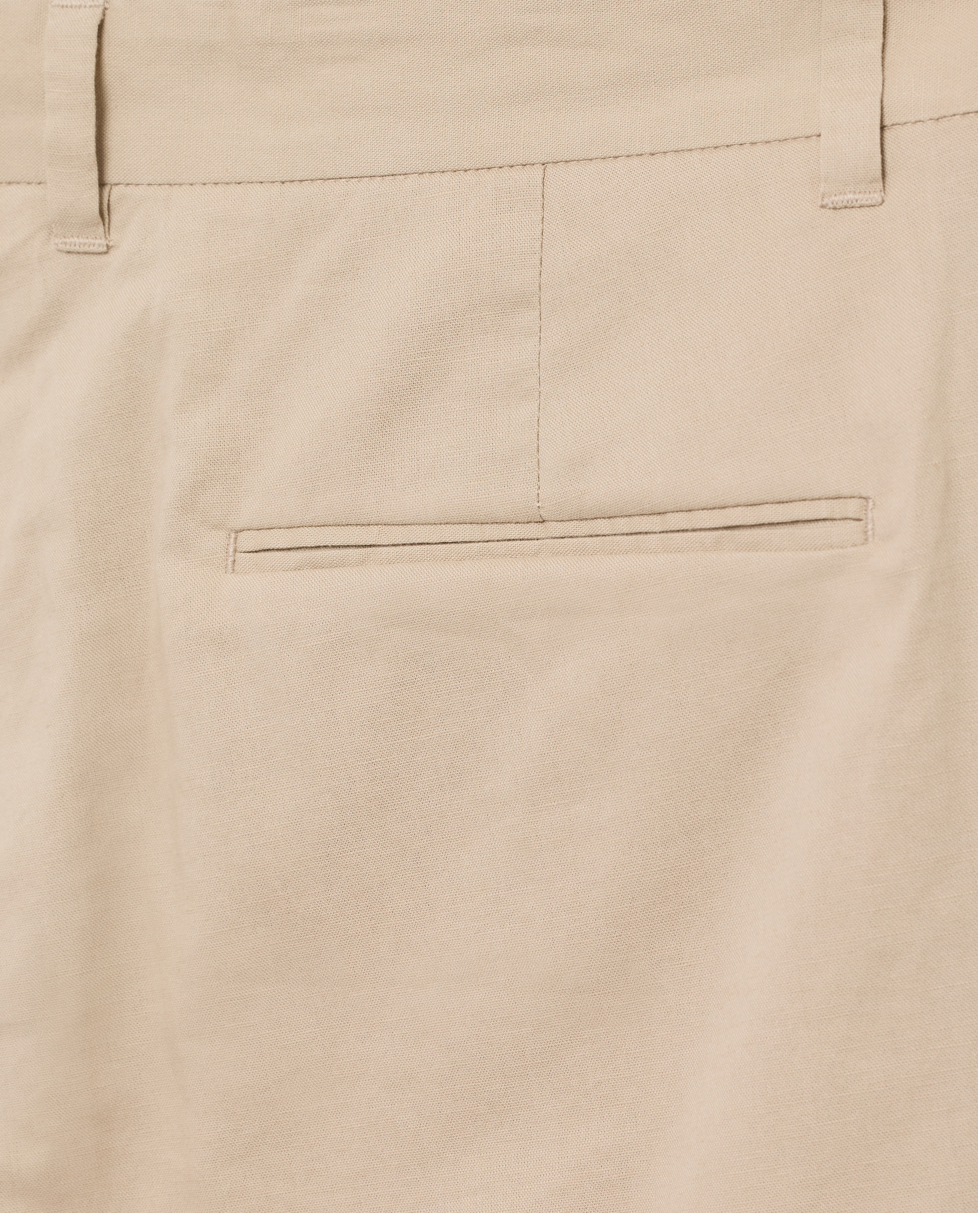 Pantalón hombre chino con lino 730 Camel-5