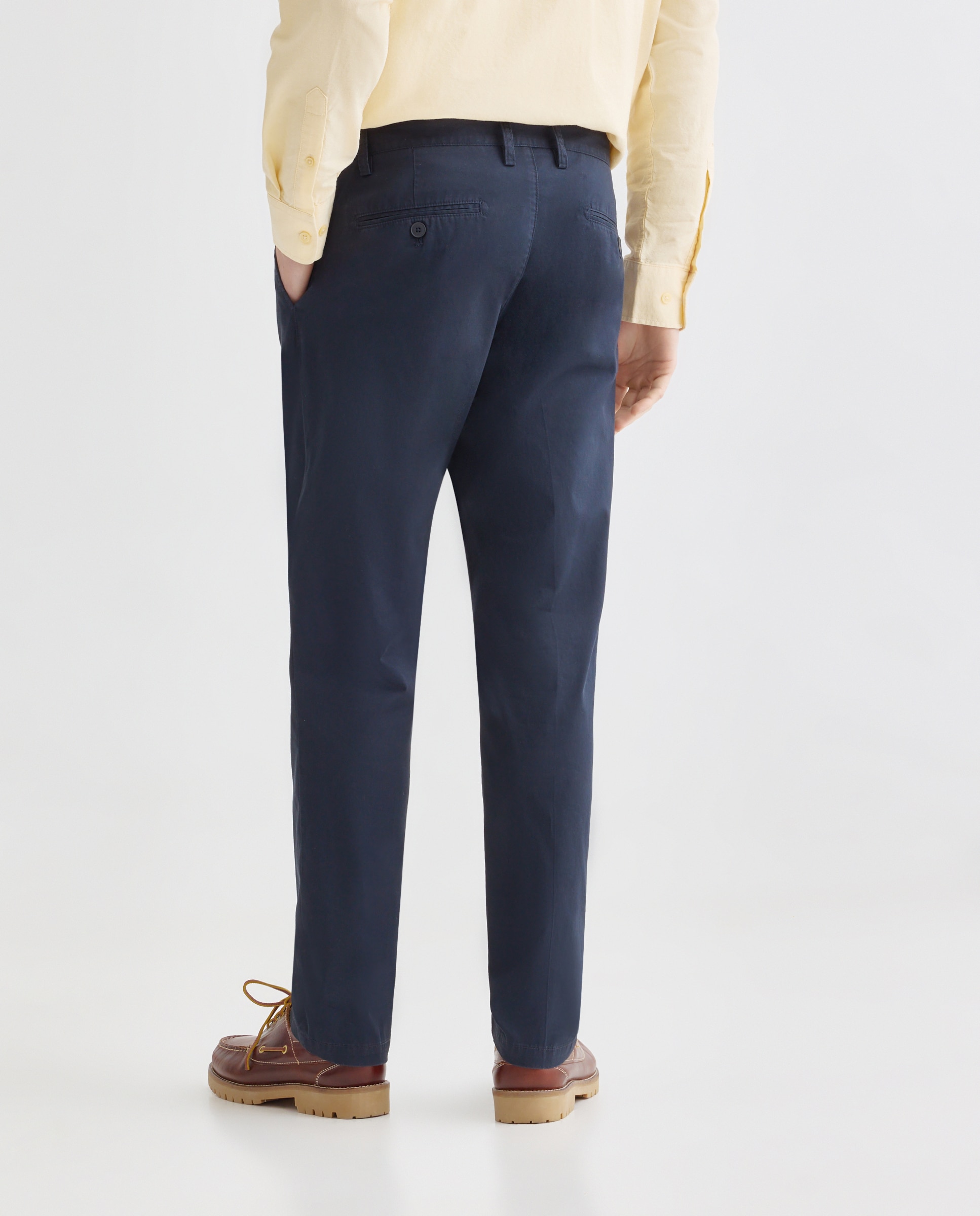 Pantalón hombre chino con pinzas 471 Índigo-3