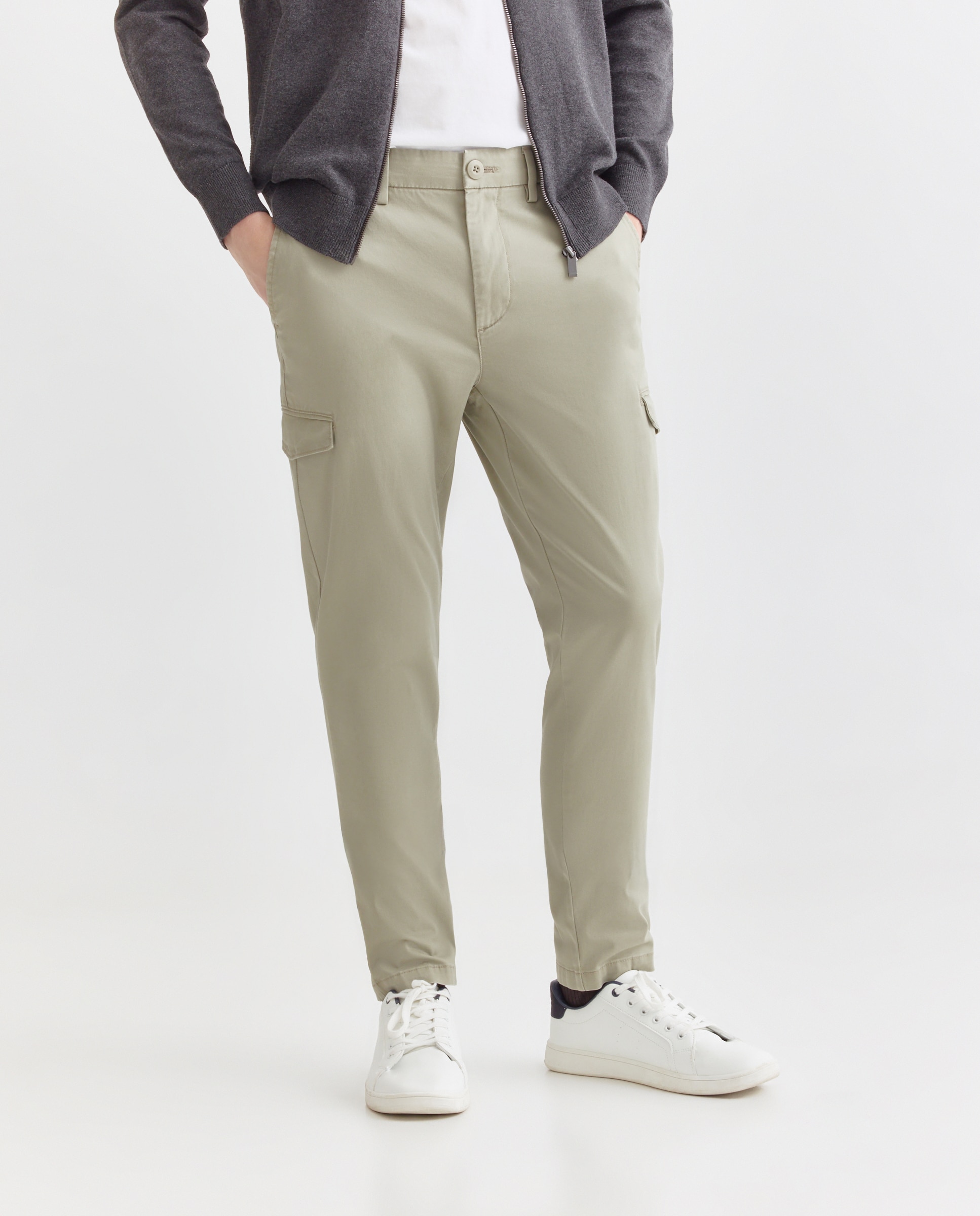 Pantalón hombre cargo 510 Verde claro-2
