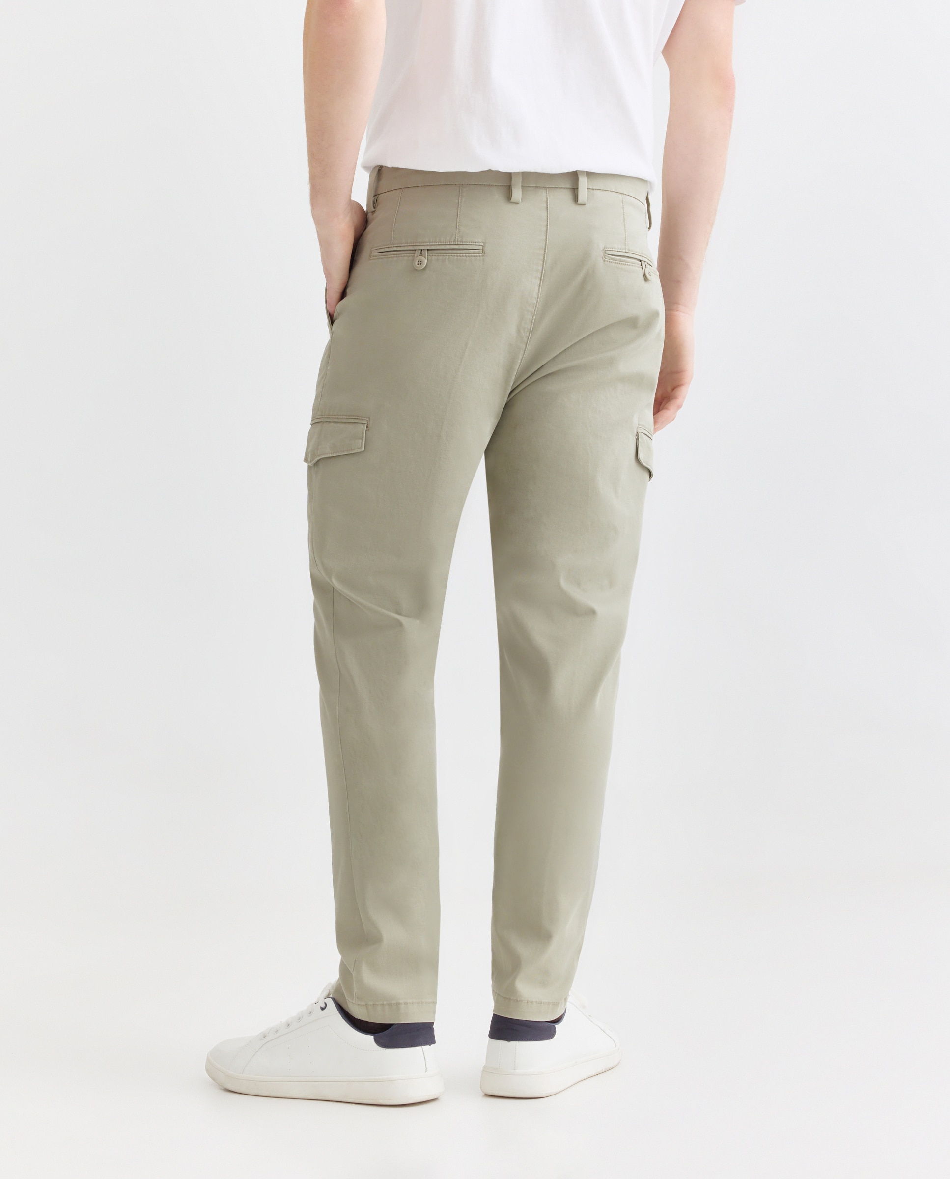 Pantalón hombre cargo 510 Verde claro-3
