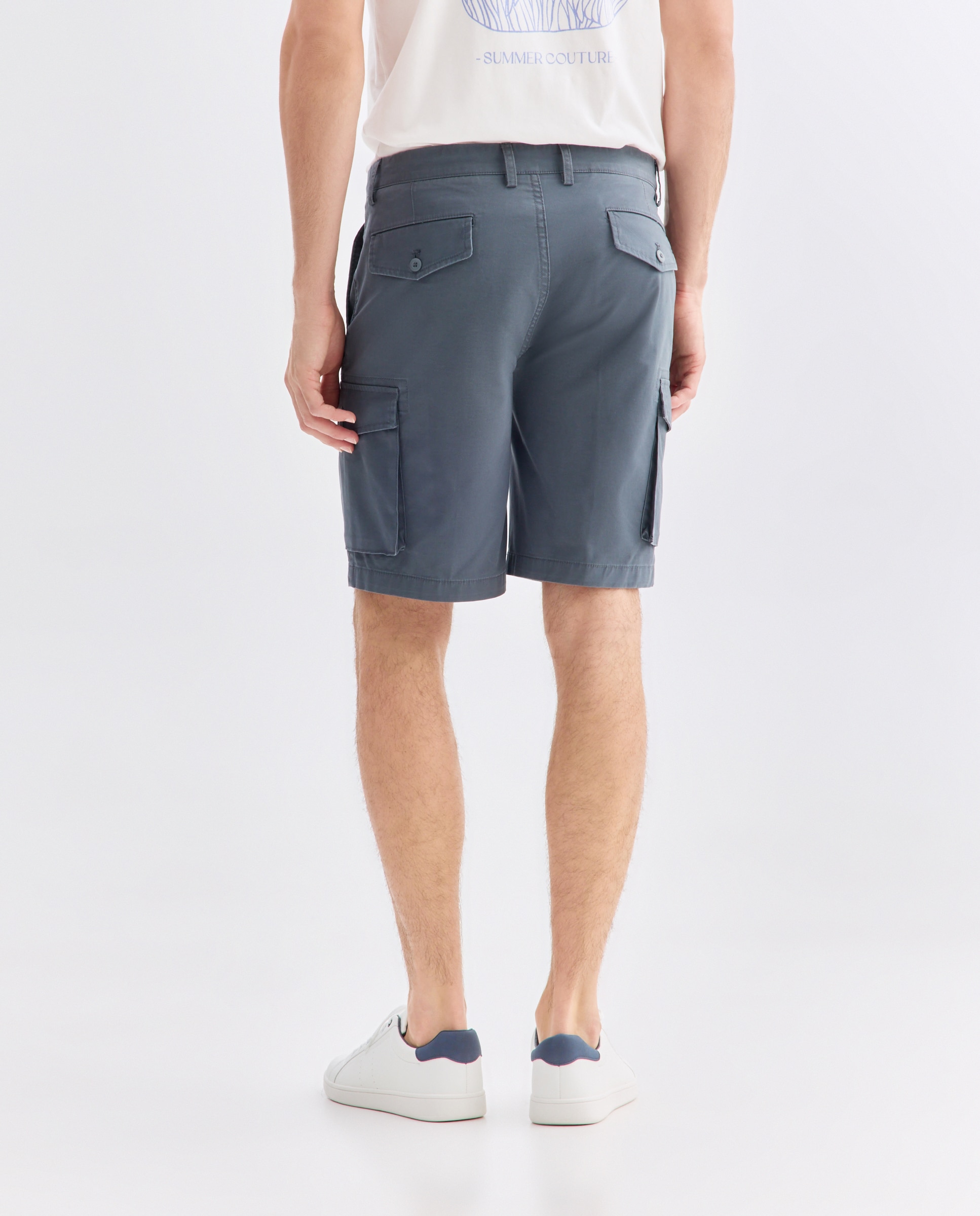 Bermuda hombre cargo 430 Azul oscuro-3