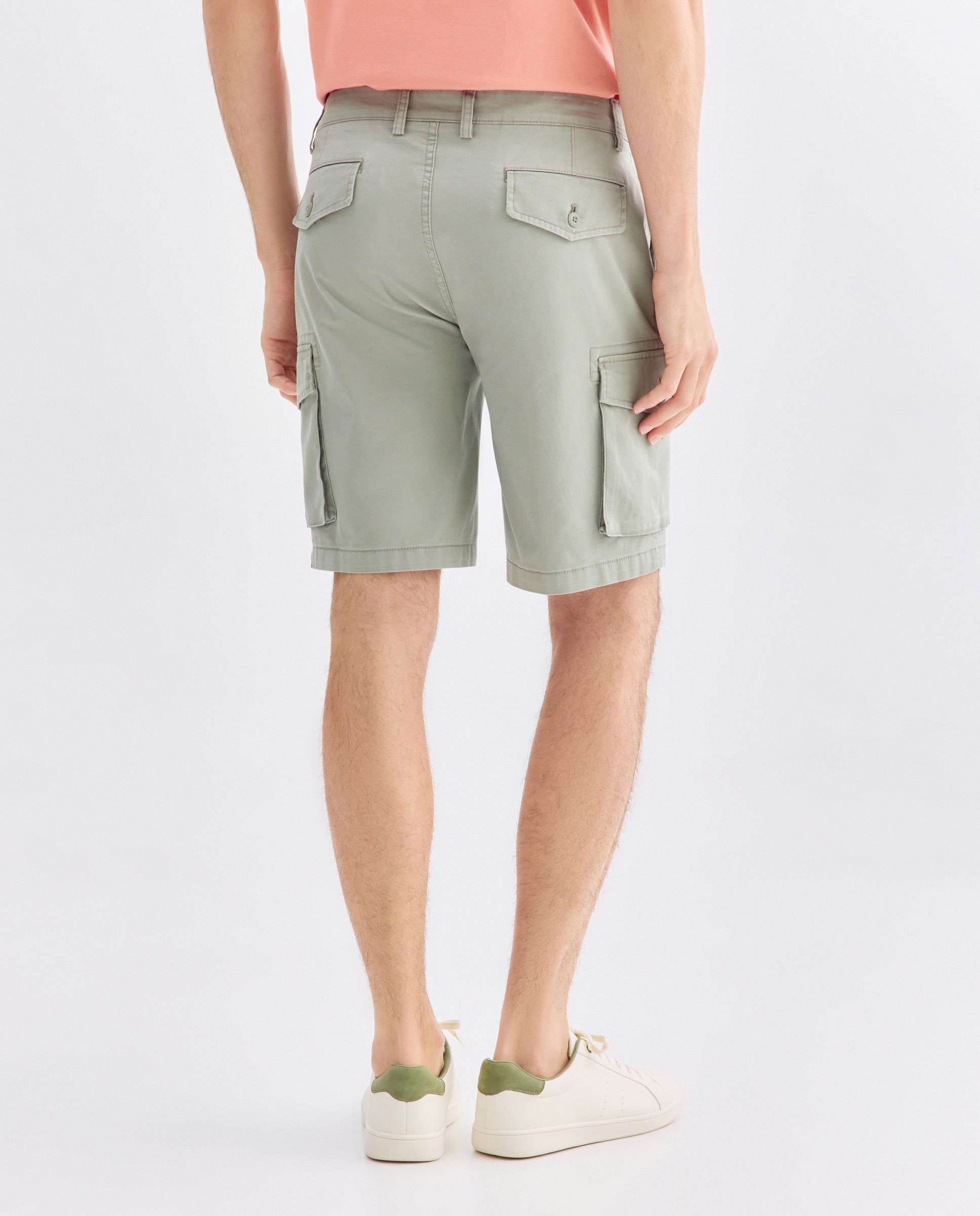 Bermuda hombre cargo 520 Kaki-3