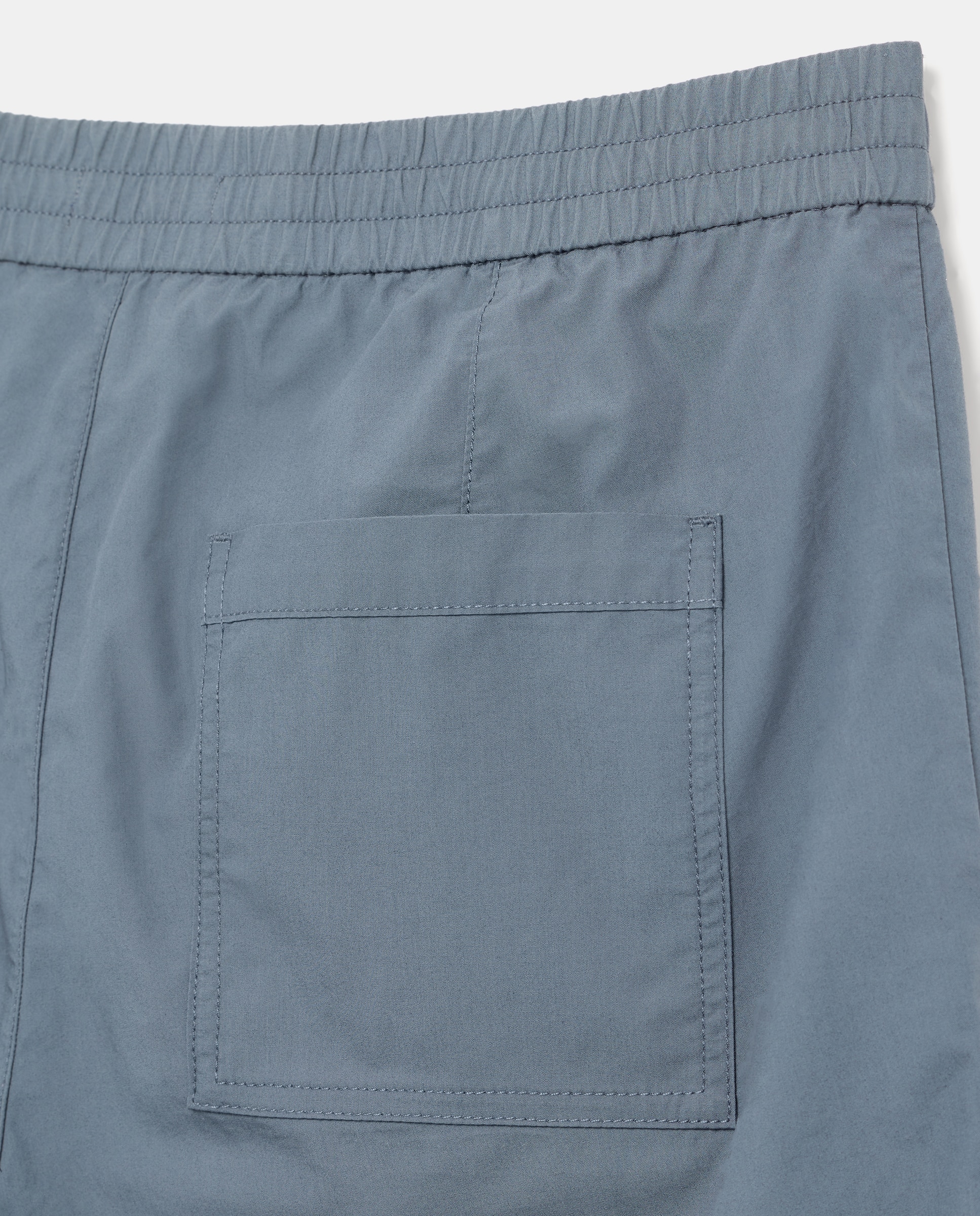Bermuda hombre chino con goma popelin 430 Azul oscuro-5