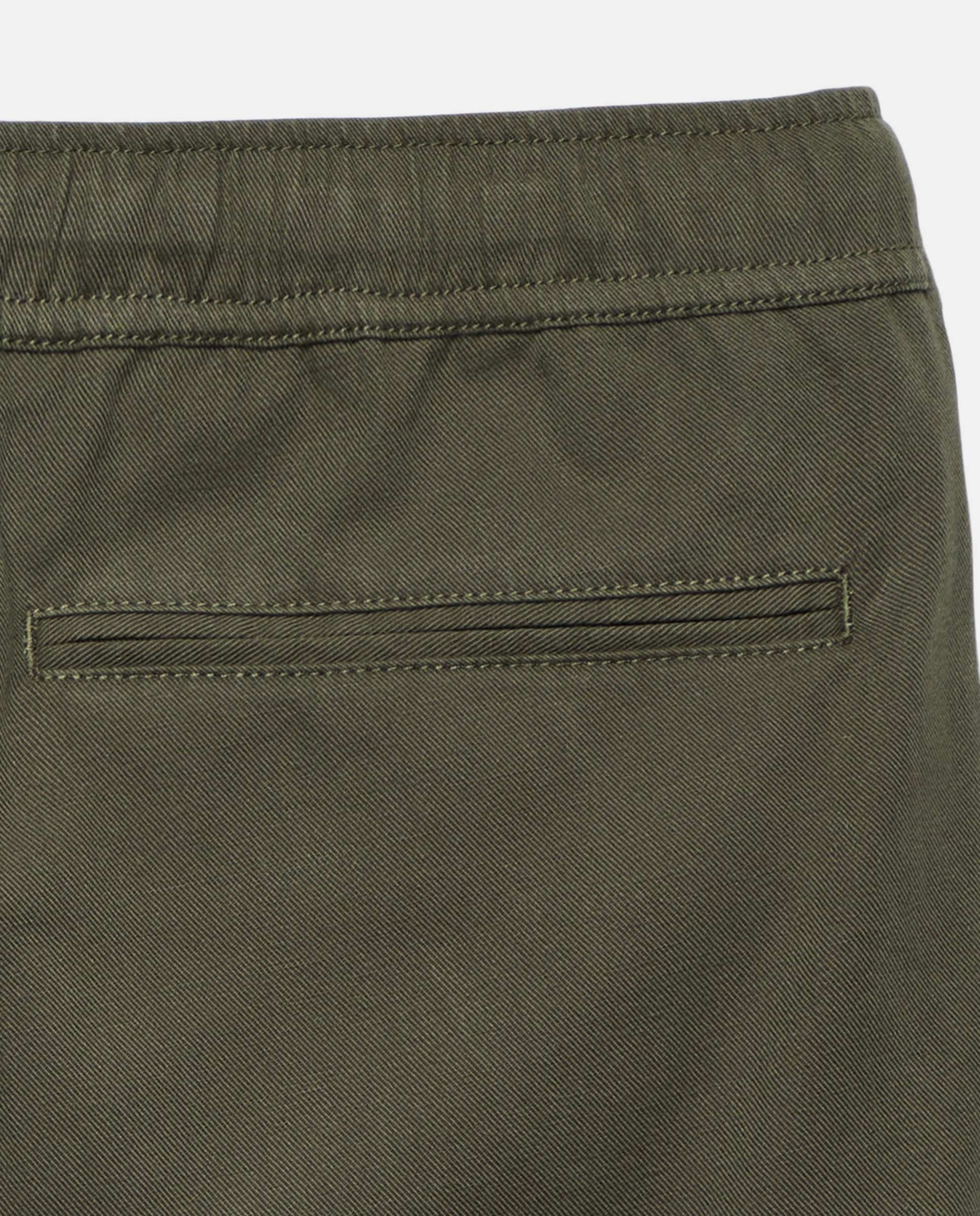 Bermuda hombre cargo con lino 530 Verde oscuro-5