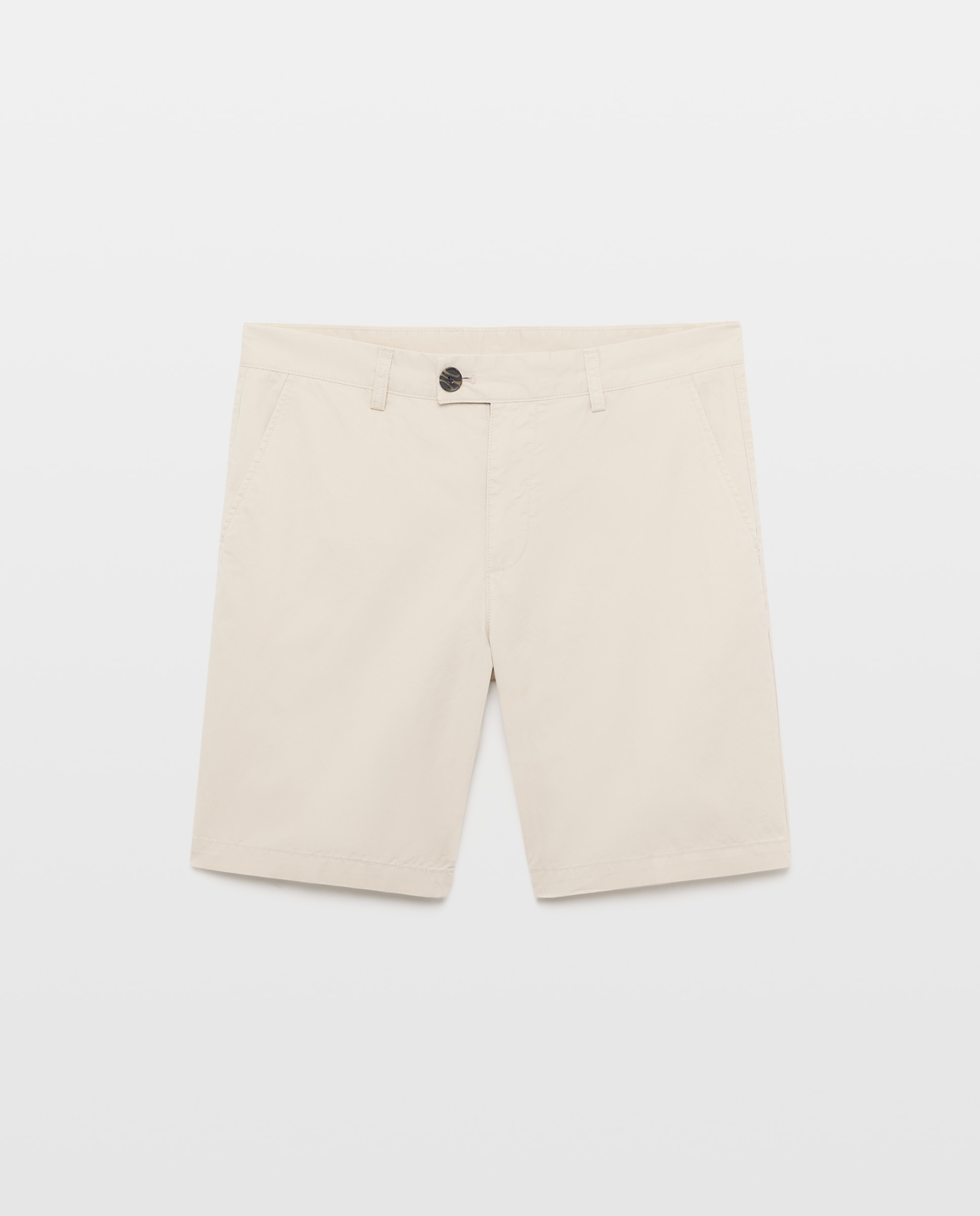Bermuda hombre chino basico Visón claro-4