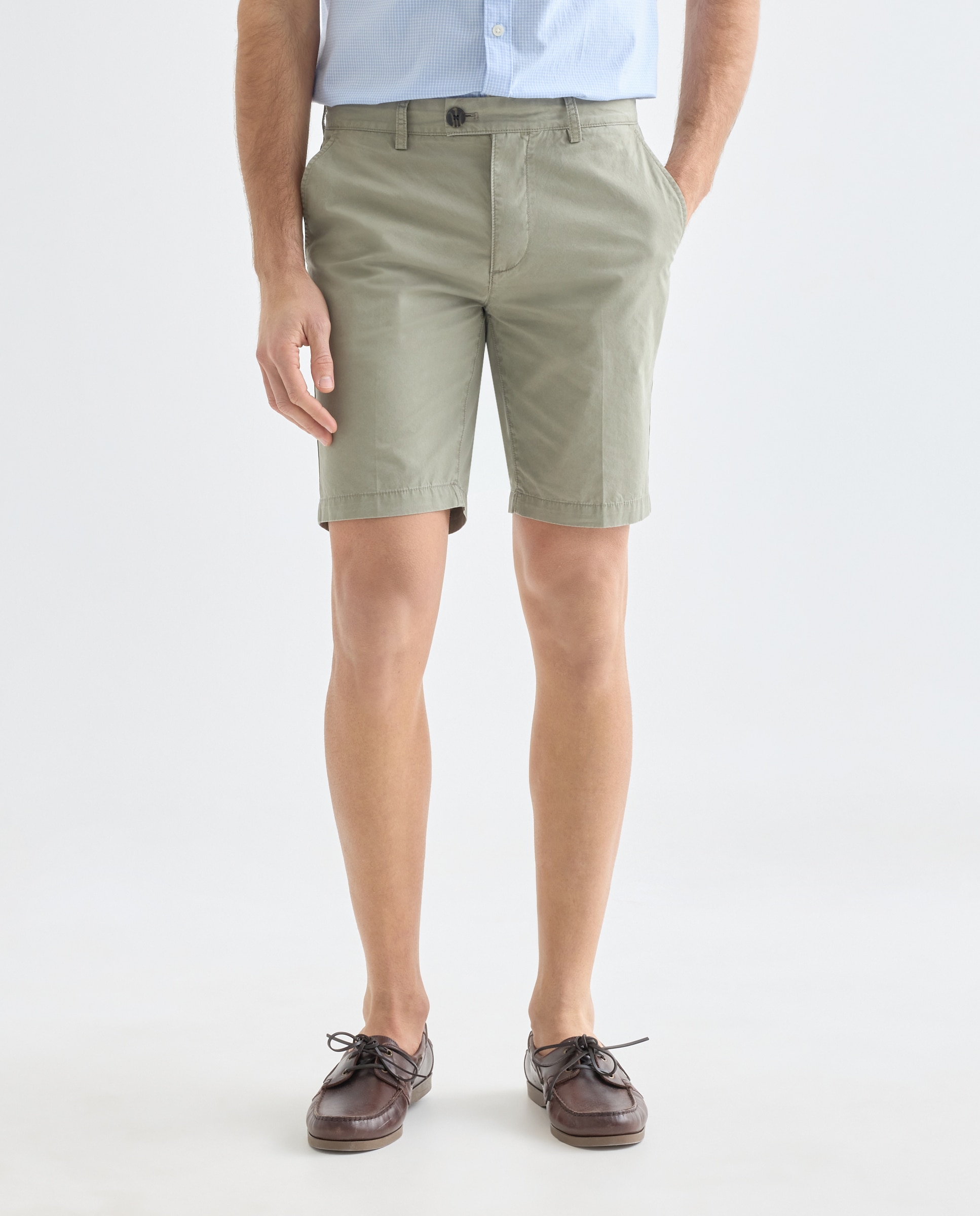 Bermuda hombre chino basico 510 Verde claro-2
