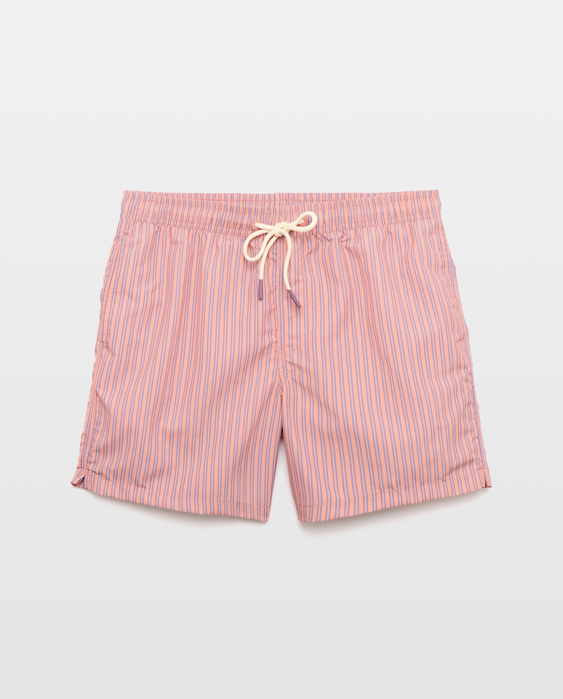 Bañador estampado raya de hombre 660 Naranja-3