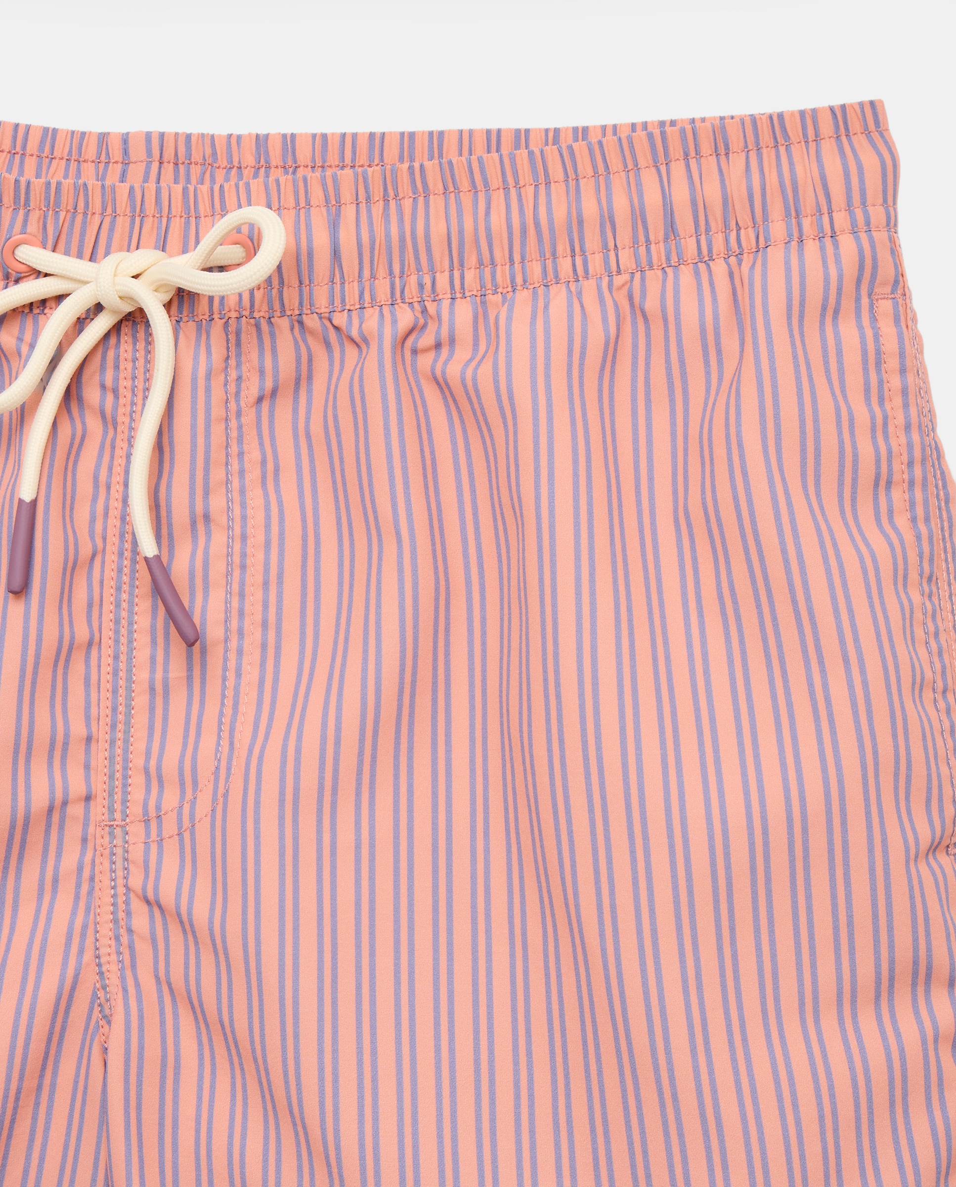 Bañador estampado raya de hombre 660 Naranja-4