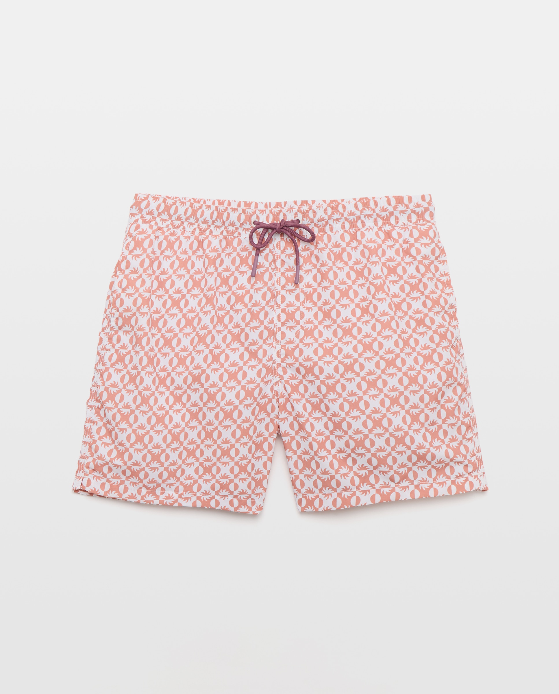 Bañador estampado viñeta de hombre 660 Naranja-3