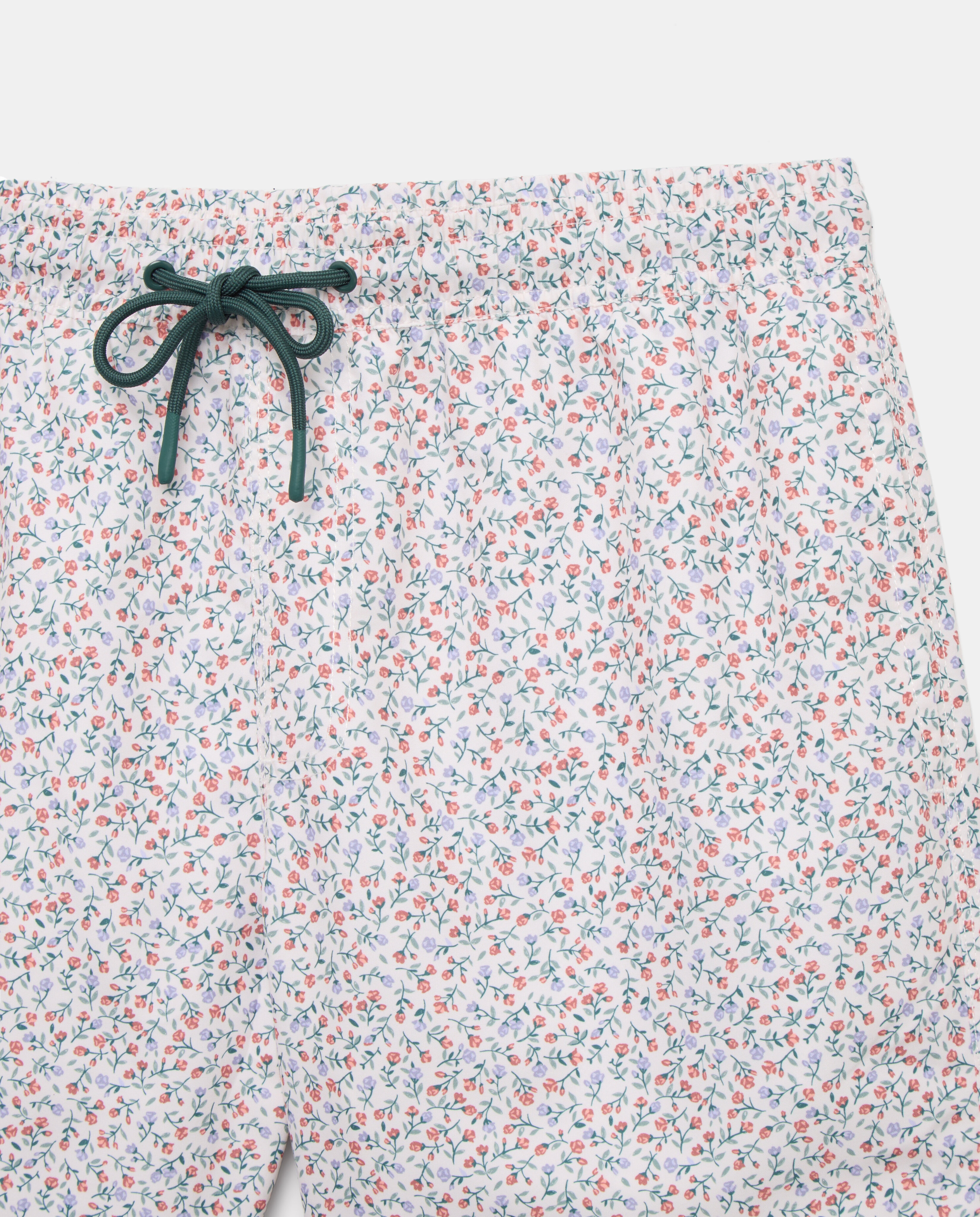 Bañador estampado florecitas de hombre Blanco roto-4