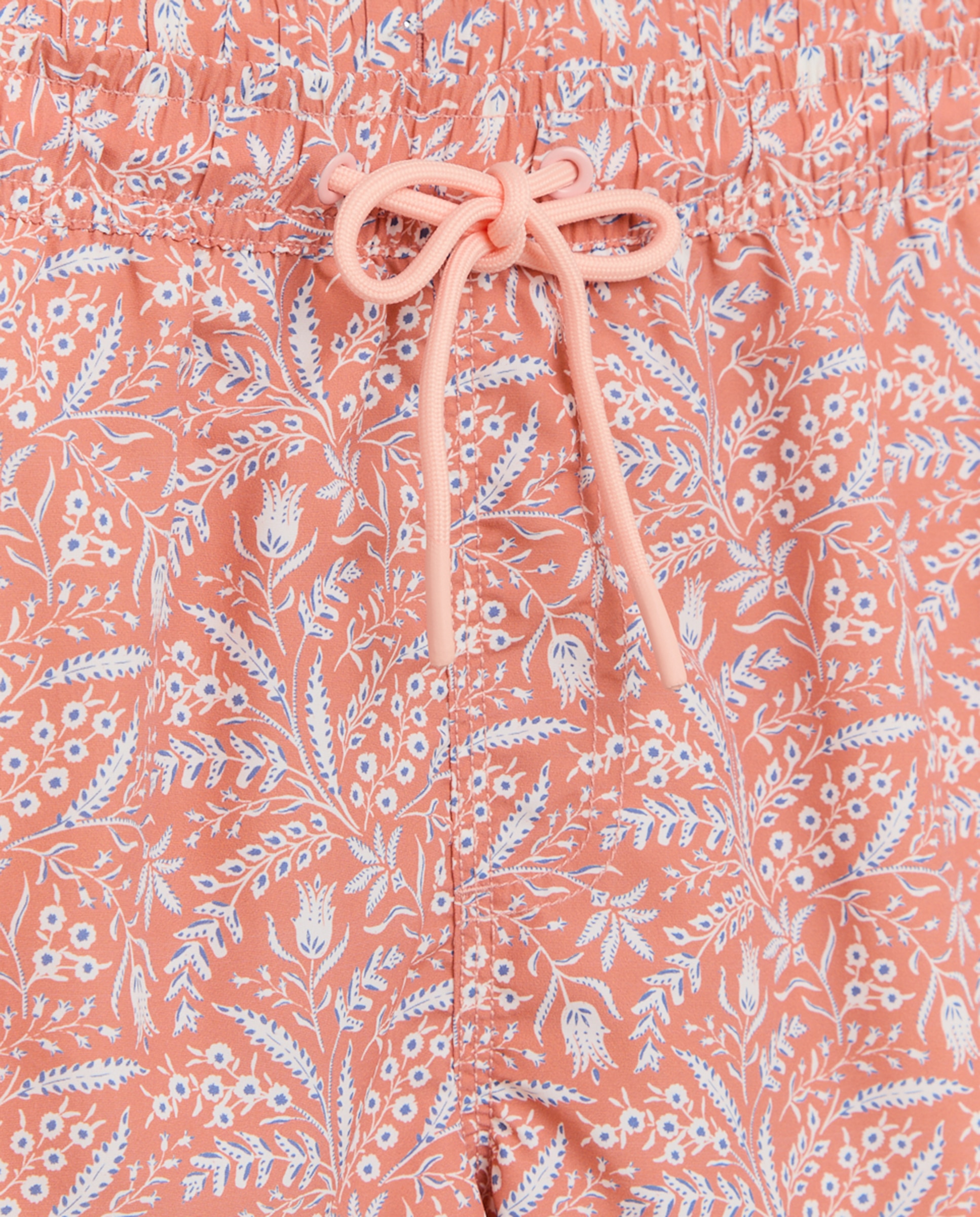 Bañador estampado ramitas Naranja quemado-4