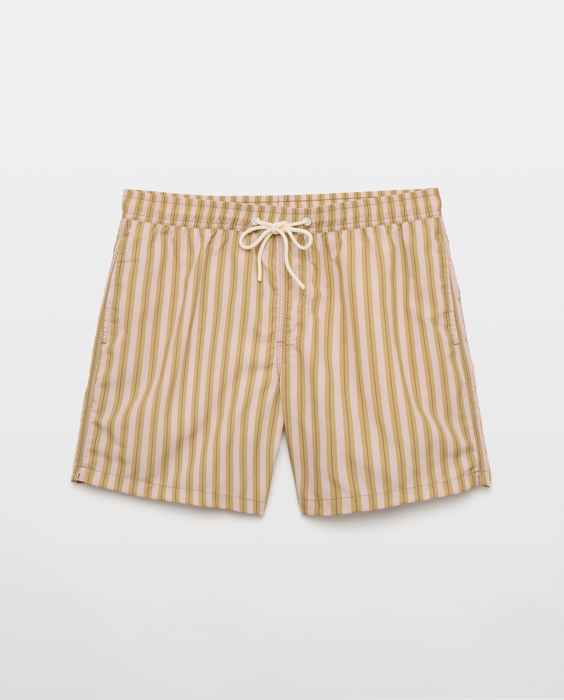 Bañador estampado trirayas 560 Oliva-3