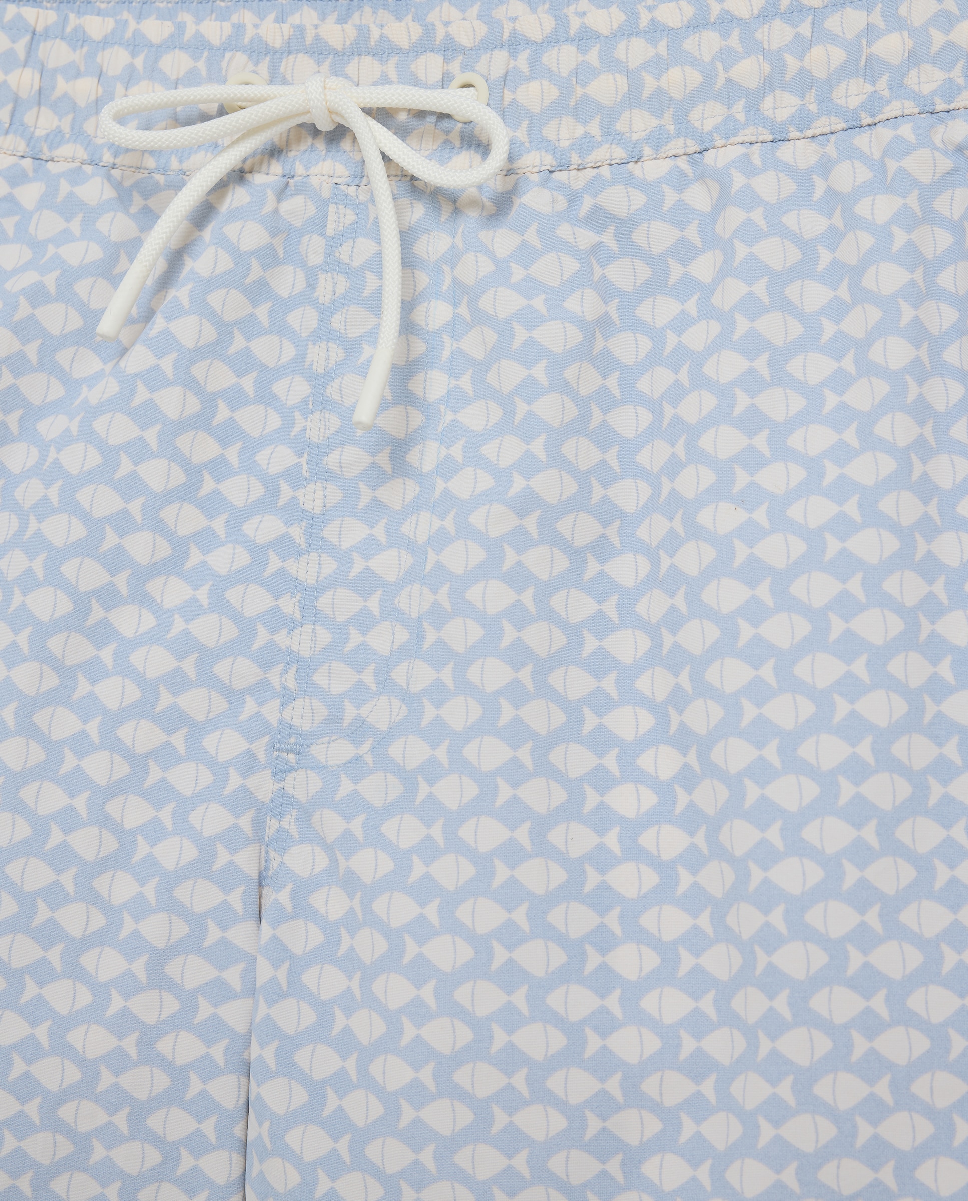 Bañador estampado peces hombre 410 Azul claro-4