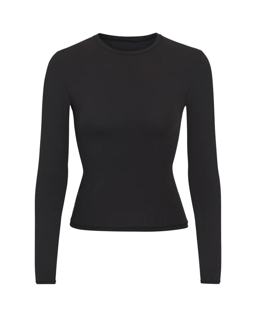 Camiseta basica de manga larga - Skims - Negro Negro-4