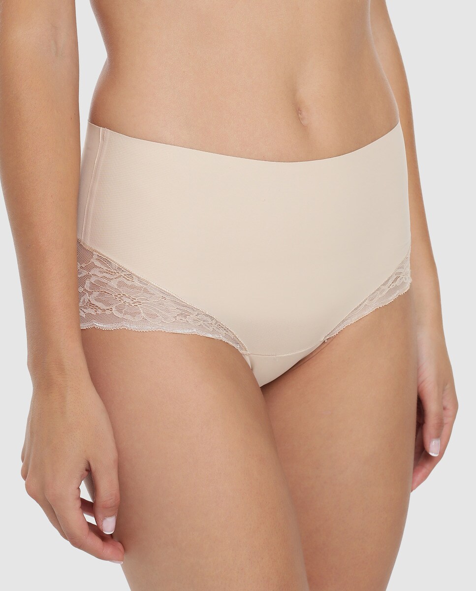 Imagem 0 de Cueca de Cintura Subida Tipo Cinta Tummy Shapewear de Renda
