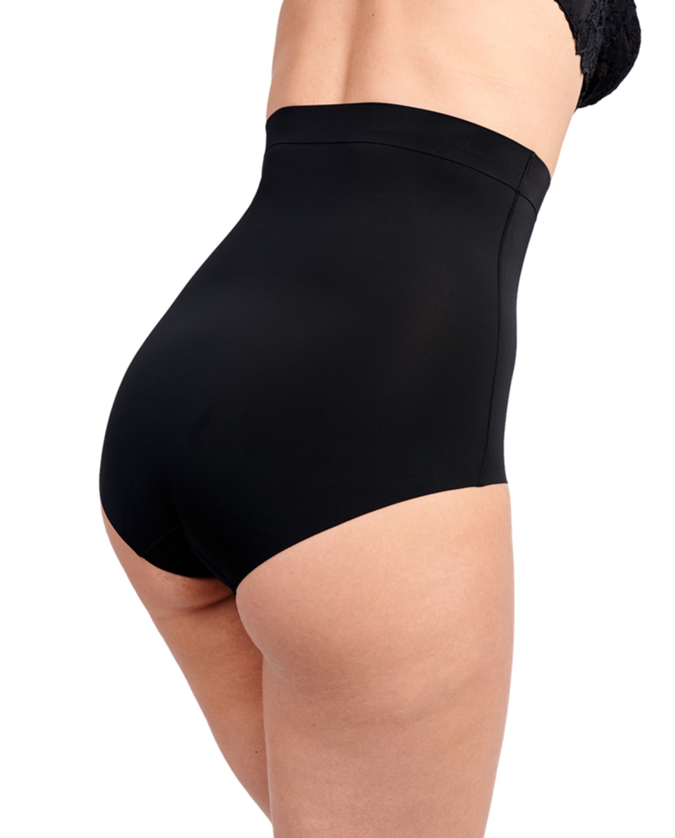 Cueca Adelgaçante Moldadora com Cintura Subida Preto-3