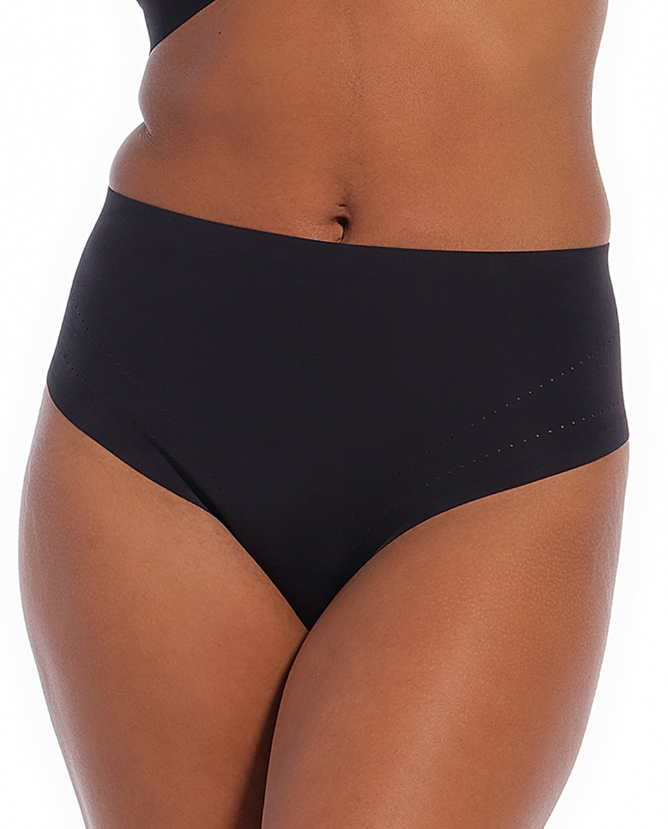 Cinta com Efeito de Tanga Preto-1