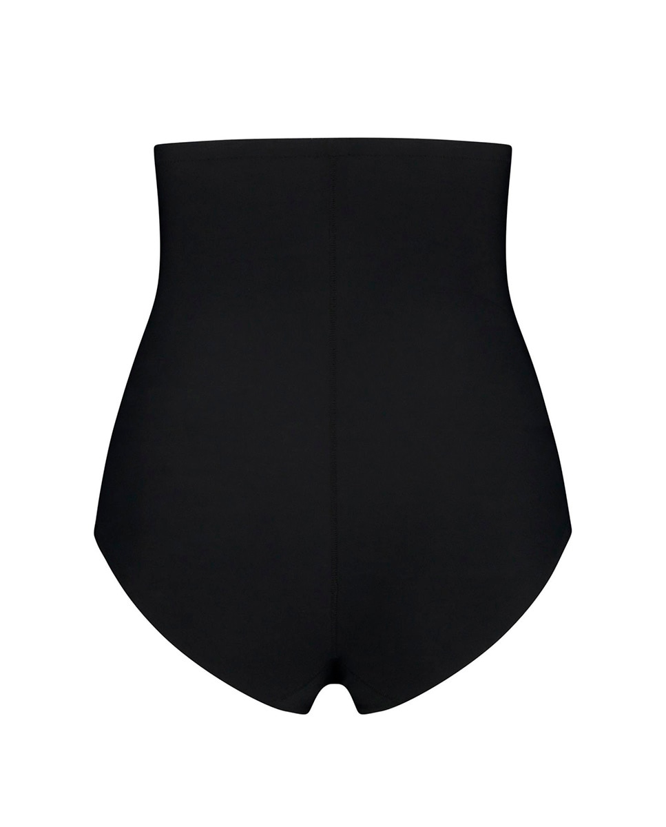 Cueca Adelgaçante de Controlo Firme com Cintura Subida e sem Costuras Preto-5