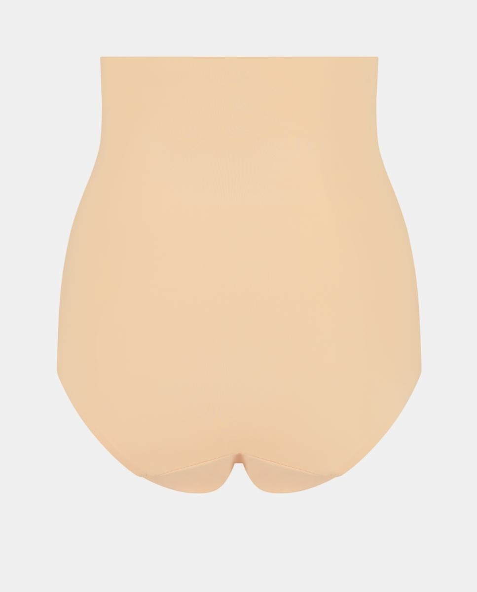 Cueca Adelgaçante de Cintura Subida de Controlo Ligeiro Suaves e Invisíveis Bege-6