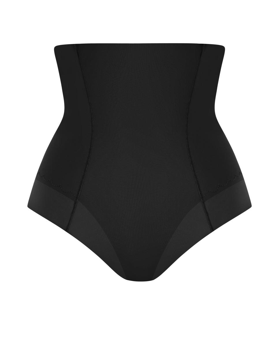 Tanga brasileña encaje floral plano y tul - Wacoal - Negro Negro-5