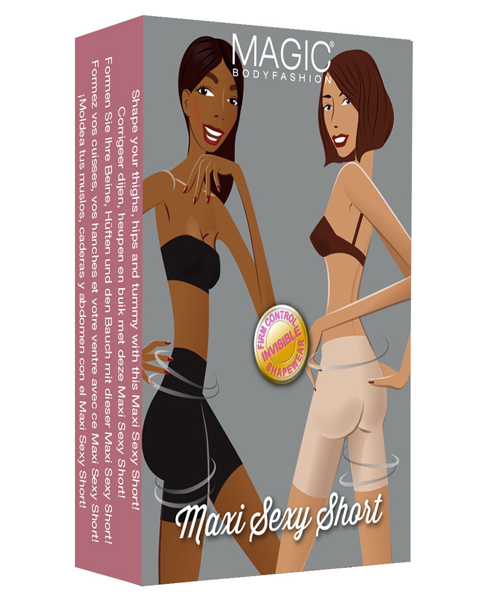 Bermudas adelgaçantes sem costuras Maxy Sexy Shapers Preto-4