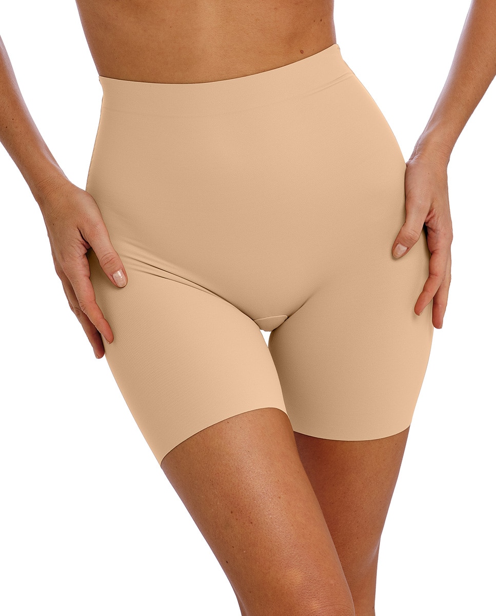 Bermudas Adelgaçantes com Costas em V Natural-2