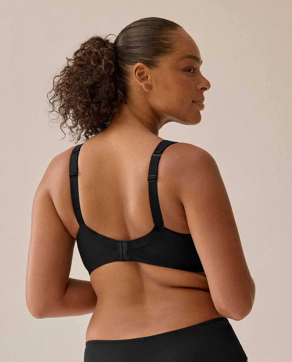 Sujetador Sin Aros Con Foam Y Tirantes Acolchados - Naturana - Negro Negro-3