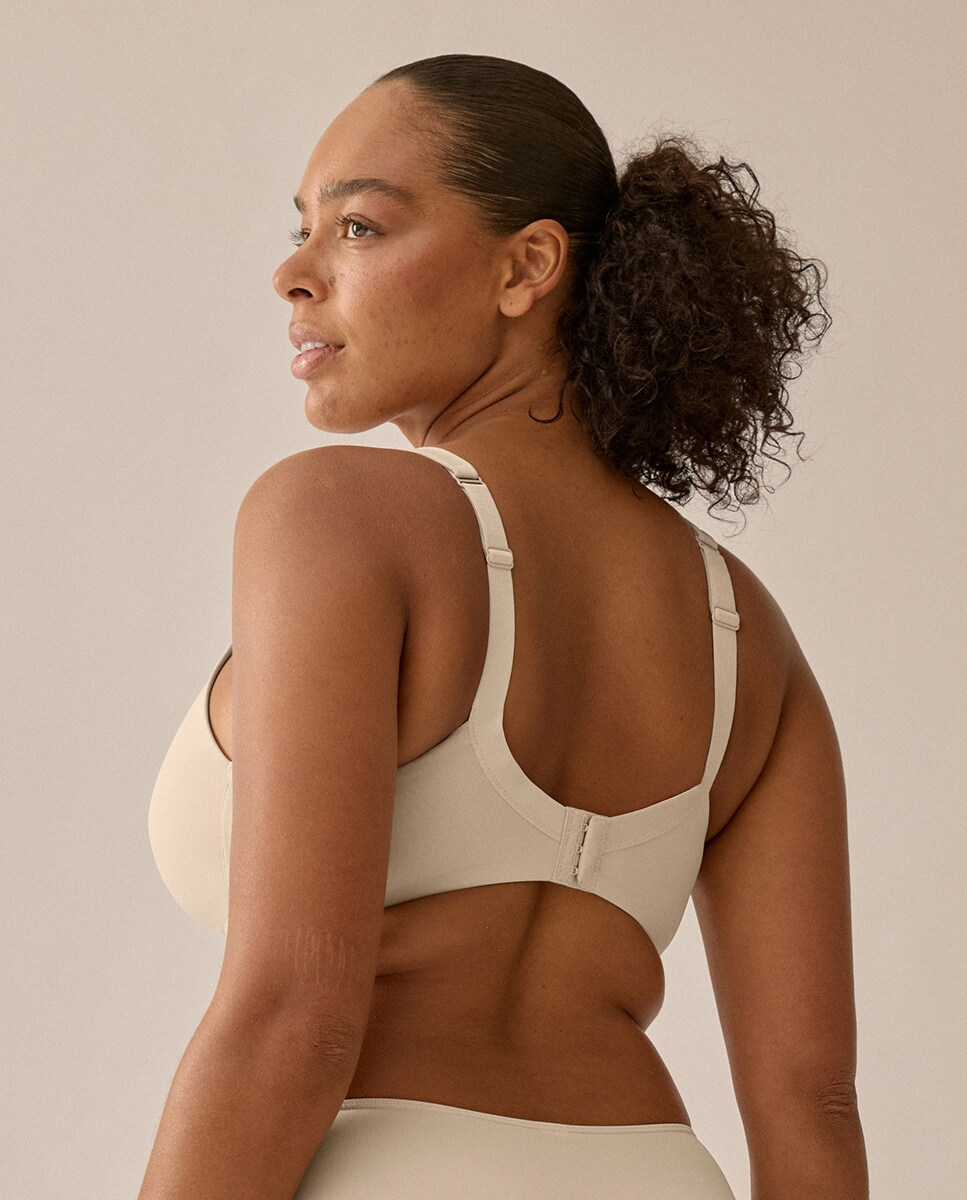 Soutien Almofadado sem Aros e com Alças Acolchoadas Natural-2