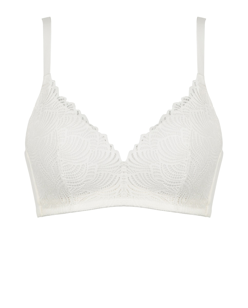Soutien de Copa Moldada sem Aro com Renda Reciclada Cru-2