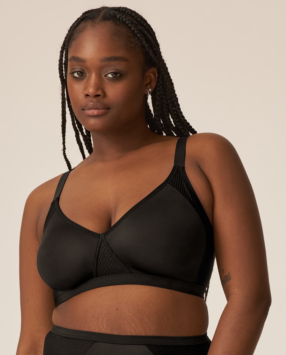 Soutien Redutor sem Aro e com Detalhe Lateral Bege-2