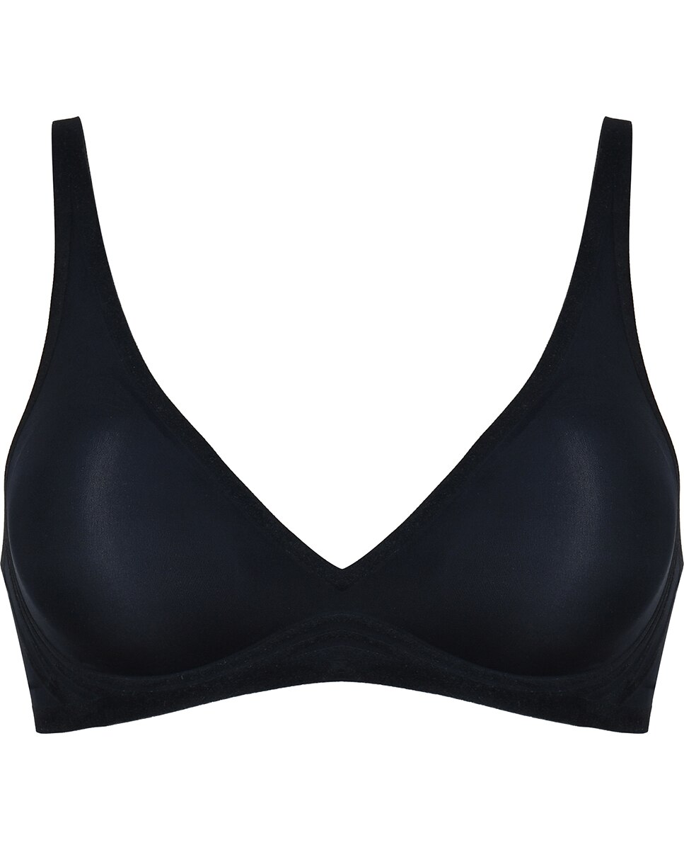 Sujetador Sin Aros Talla Camiseta Multiposicion - Naturana - Negro Negro-3