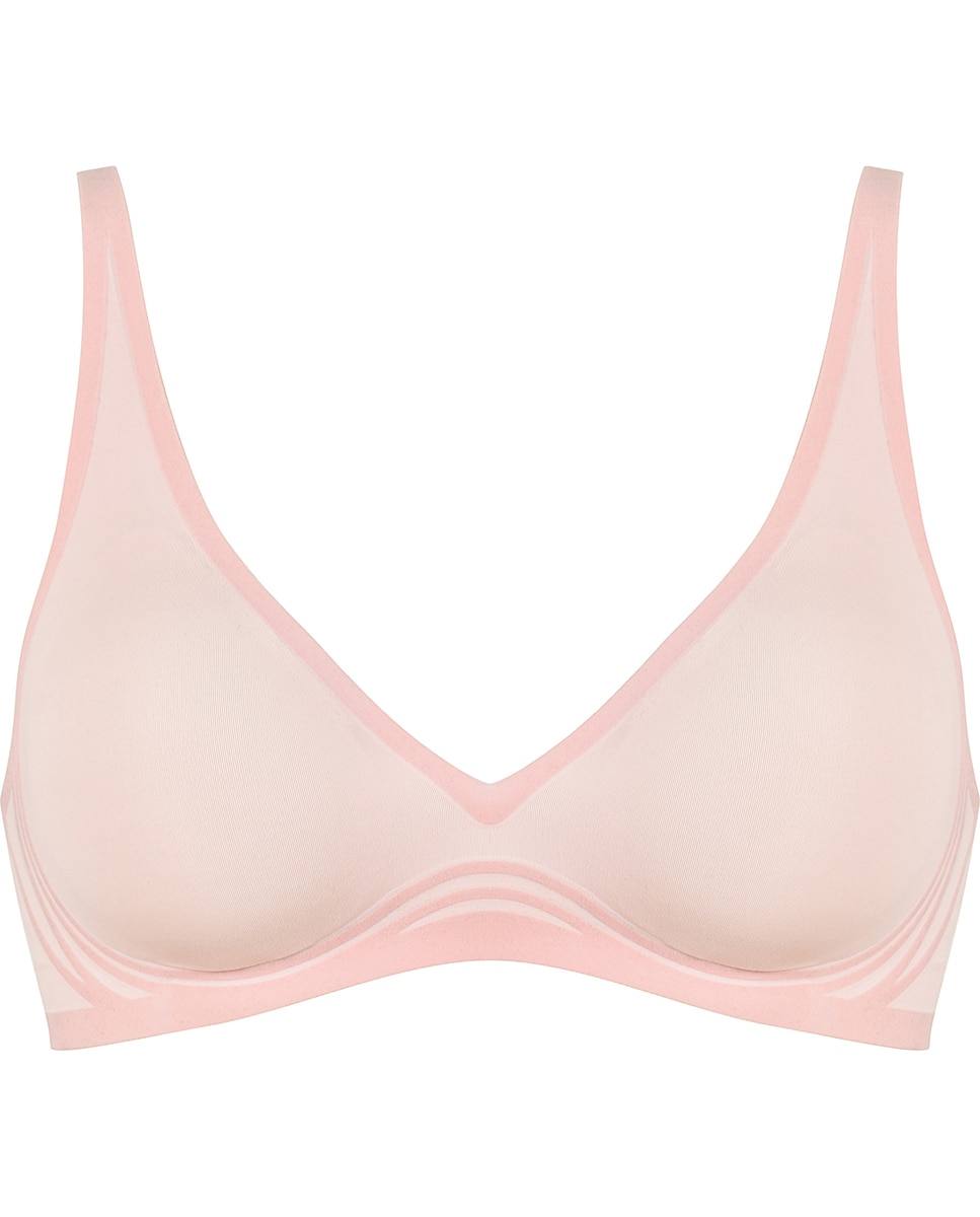 Soutien sem Aros Tipo T-shirt Multiposições Rosa-claro-3