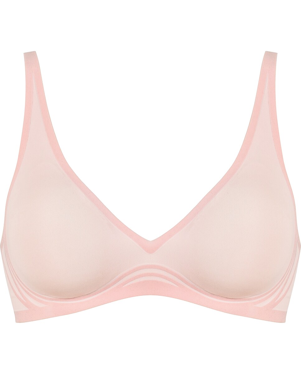 Soutien sem Aros Tipo T-shirt Multiposições Rosa-claro-3