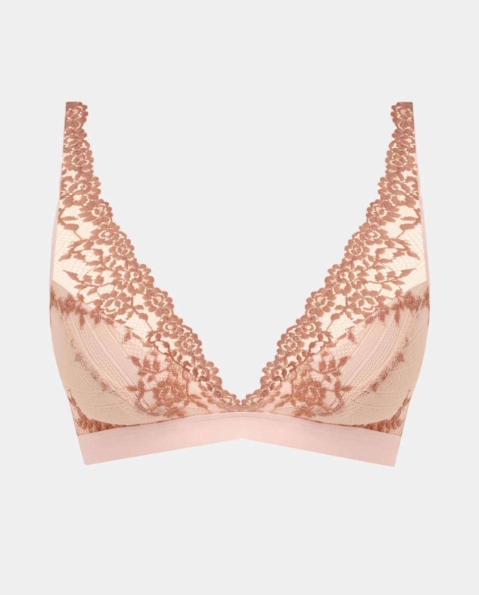Bralette Enmbrace Lace sem aro Castanho-claro-6