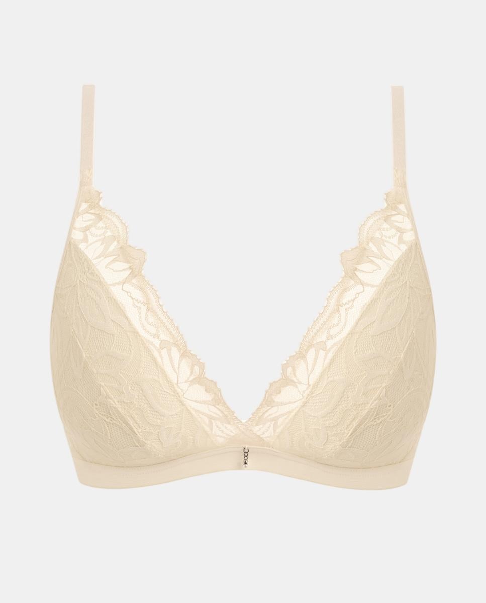 Bralette Sin Aros Encaje Floral Plano - Wacoal - Natural Natural-5