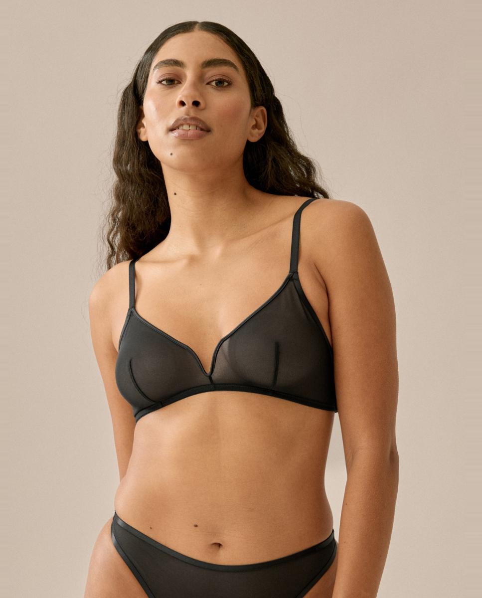 Imagen 1 de Sujetador sin aro de mujer - Naturana - Negro Negro