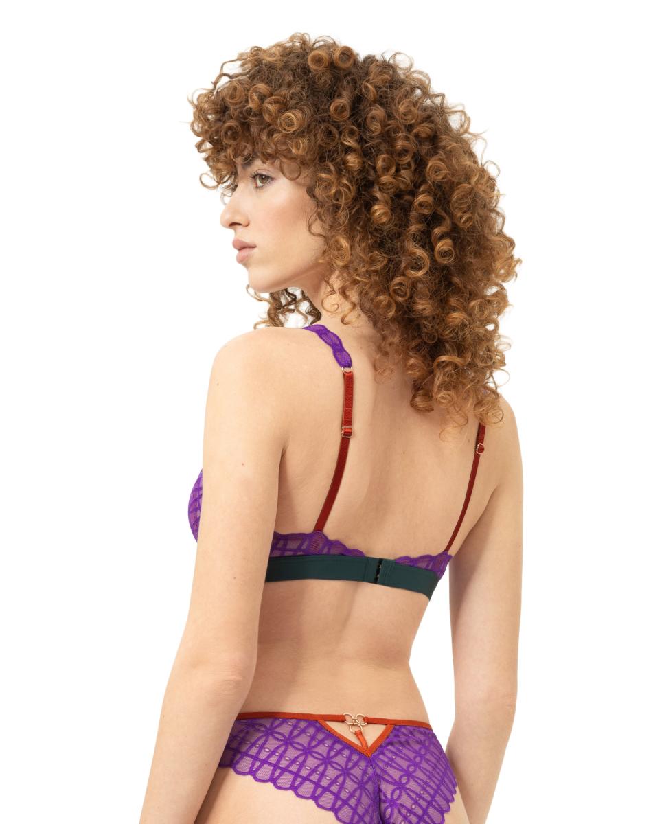 Sujetador triangular sin aro - Mey - Morado Morado-2
