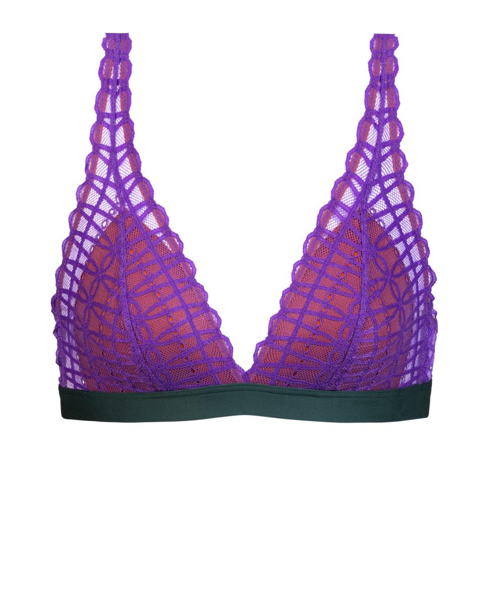 Sujetador triangular sin aro - Mey - Morado Morado-4