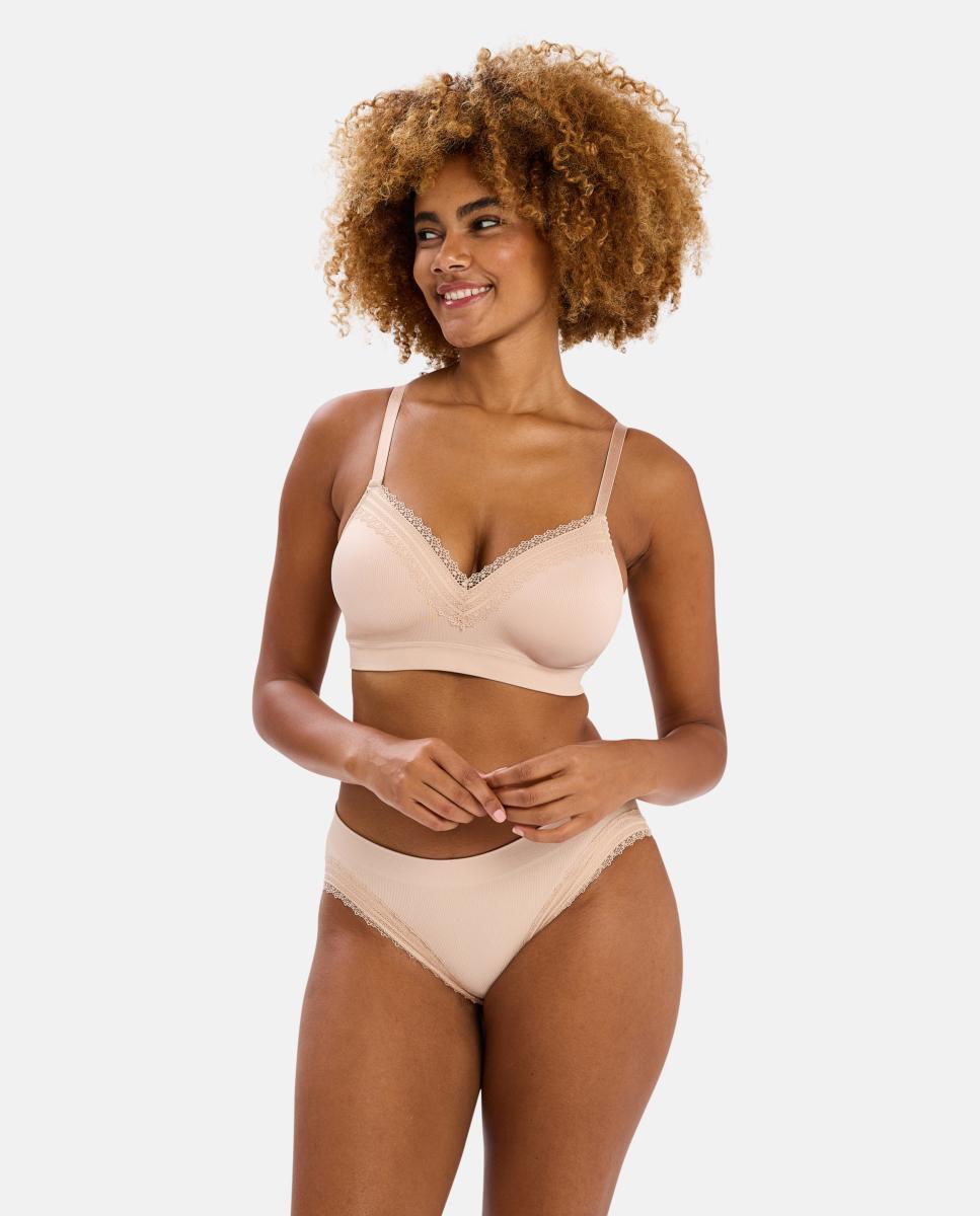 Sujetador top sin aro sin costuras - Sans Complexe - Natural Natural-3