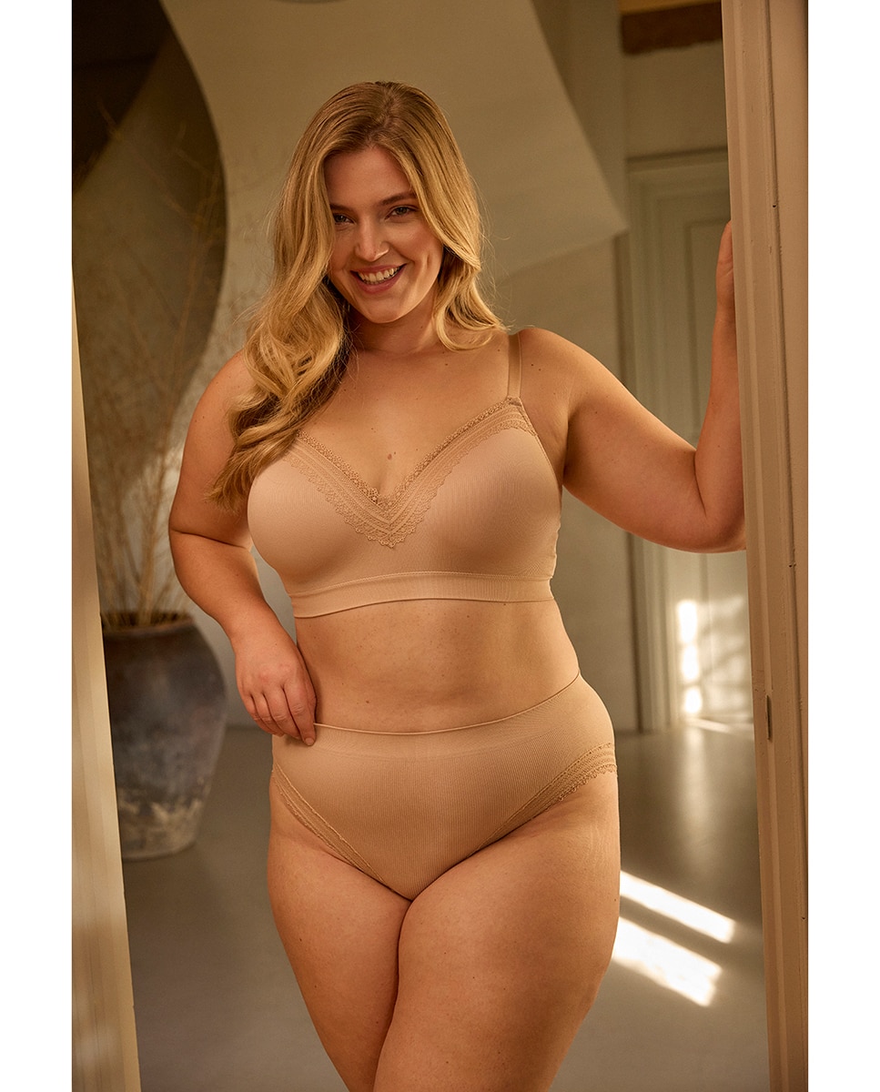Sujetador top sin aro sin costuras - Sans Complexe - Natural Natural-9