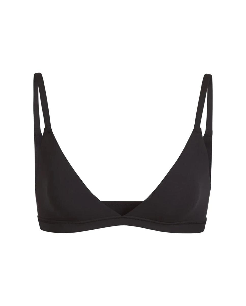 Imagen 3 de Bralette sin aros de diseño triangular de mujer - Skims - Negro Negro