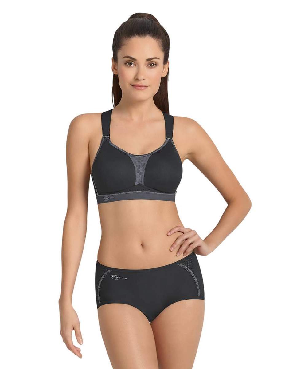 Soutien de mulher Anita desportivo sem aros Preto-5