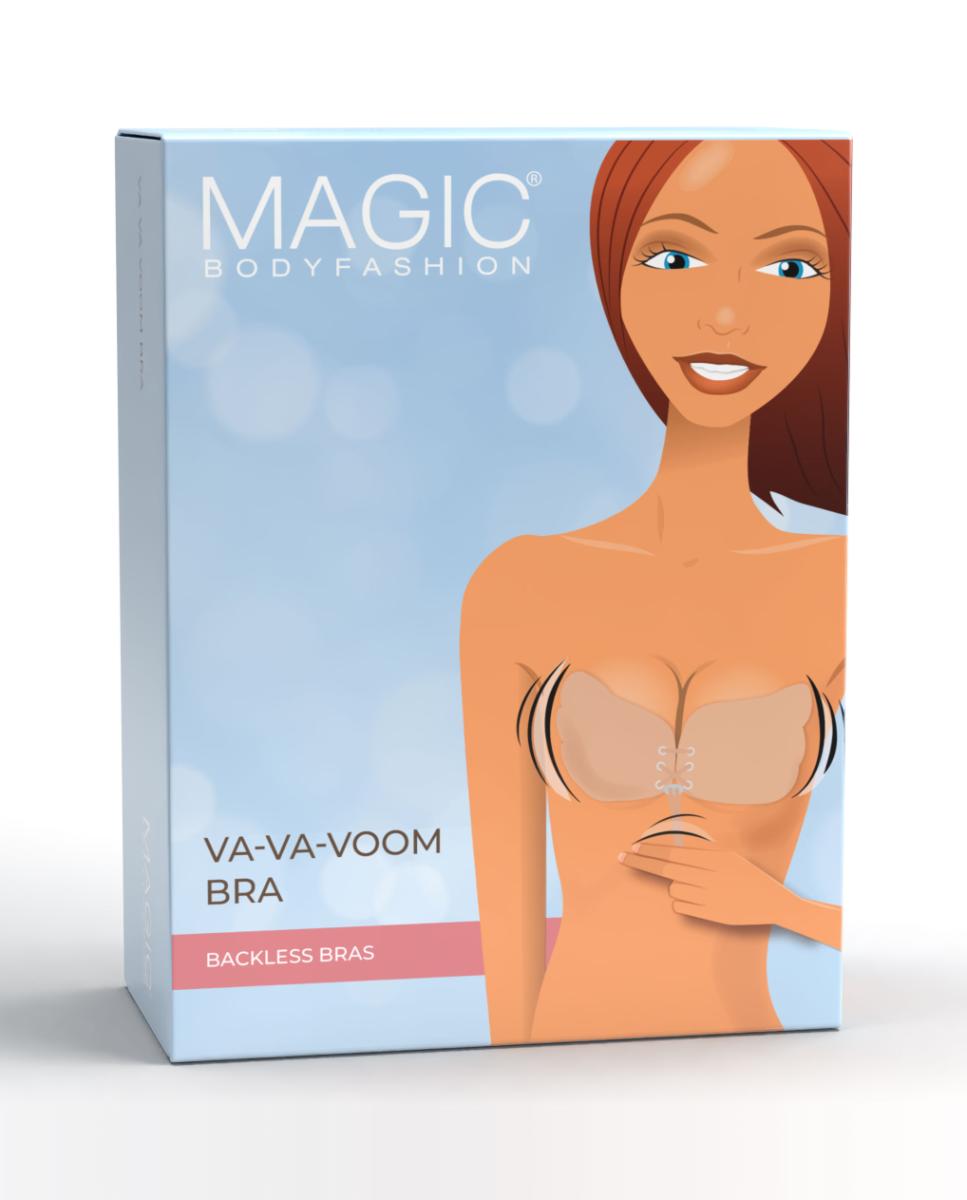 Soutien Backless Va-Va-Voom Bra MAGIC BodyFashion adesivo sem aro Marfim-4